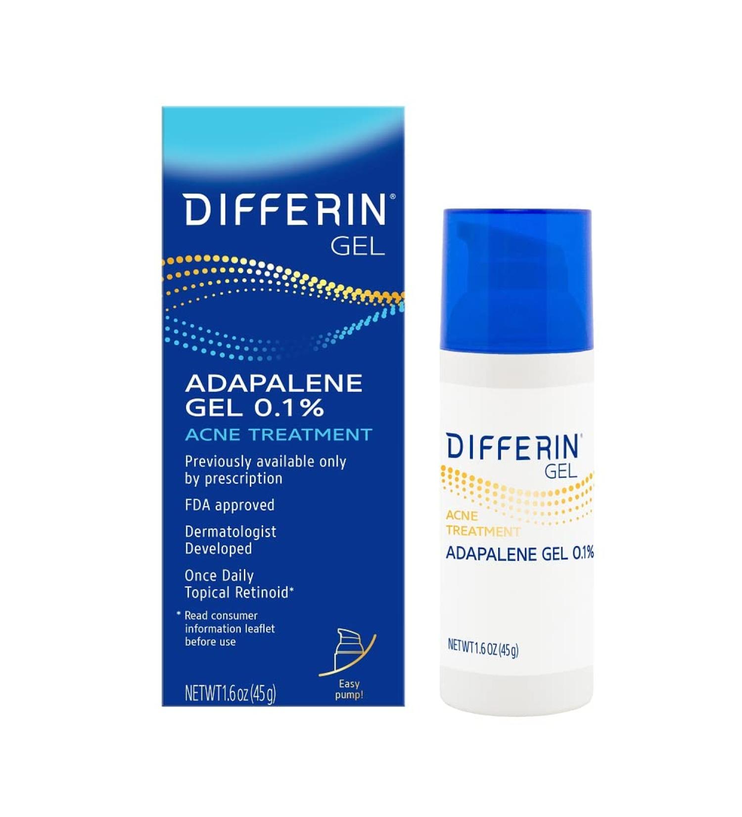 Differin Acne Treatment Gel 45g | Effective Acne Solution & Clear Skin - Buy Online on SooperMarket.com