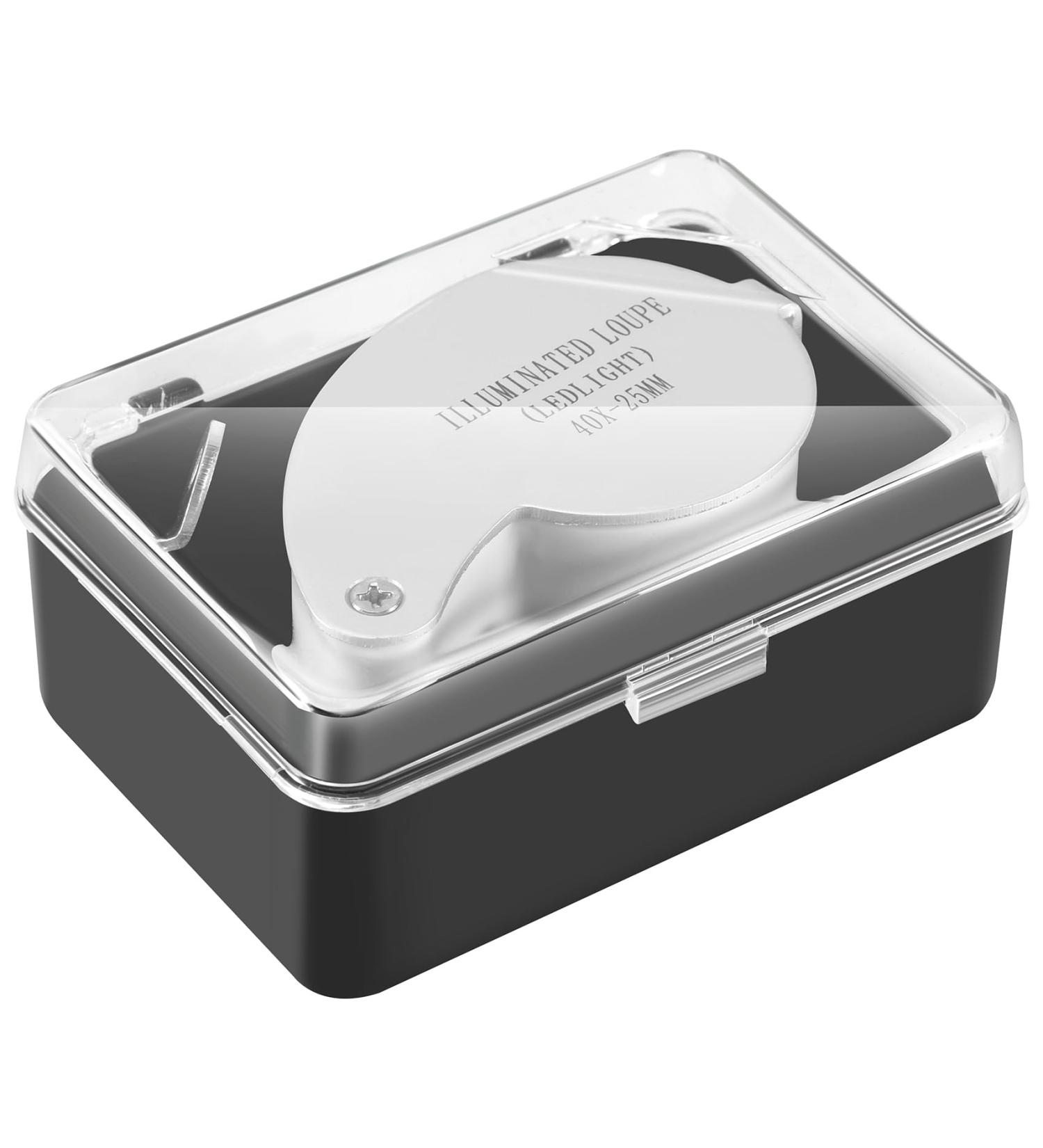 tesrgre Jewellers Lens Glass Loupe 40X 25mm Eye Magnifier 2 Lights - Buy Online on SooperMarket.com