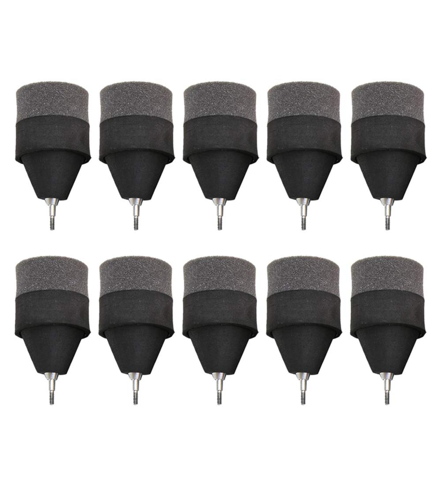 10 Pack Black Foam Archery Arrowhead Soft Sponge Tips for Archery Combat Game - Buy Online on SooperMarket.com