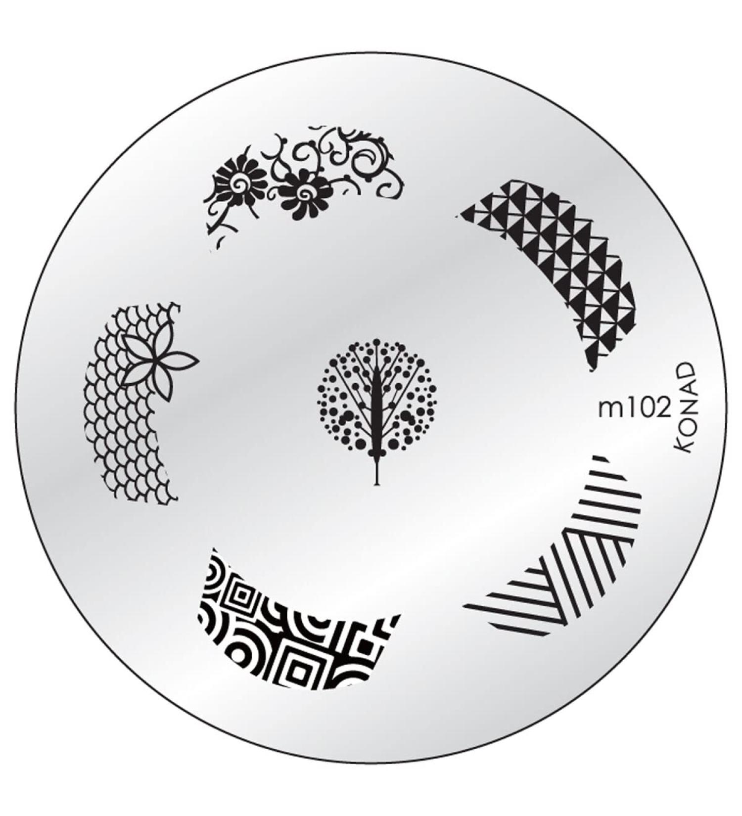 Konad stencil stamping stamping stencil M102