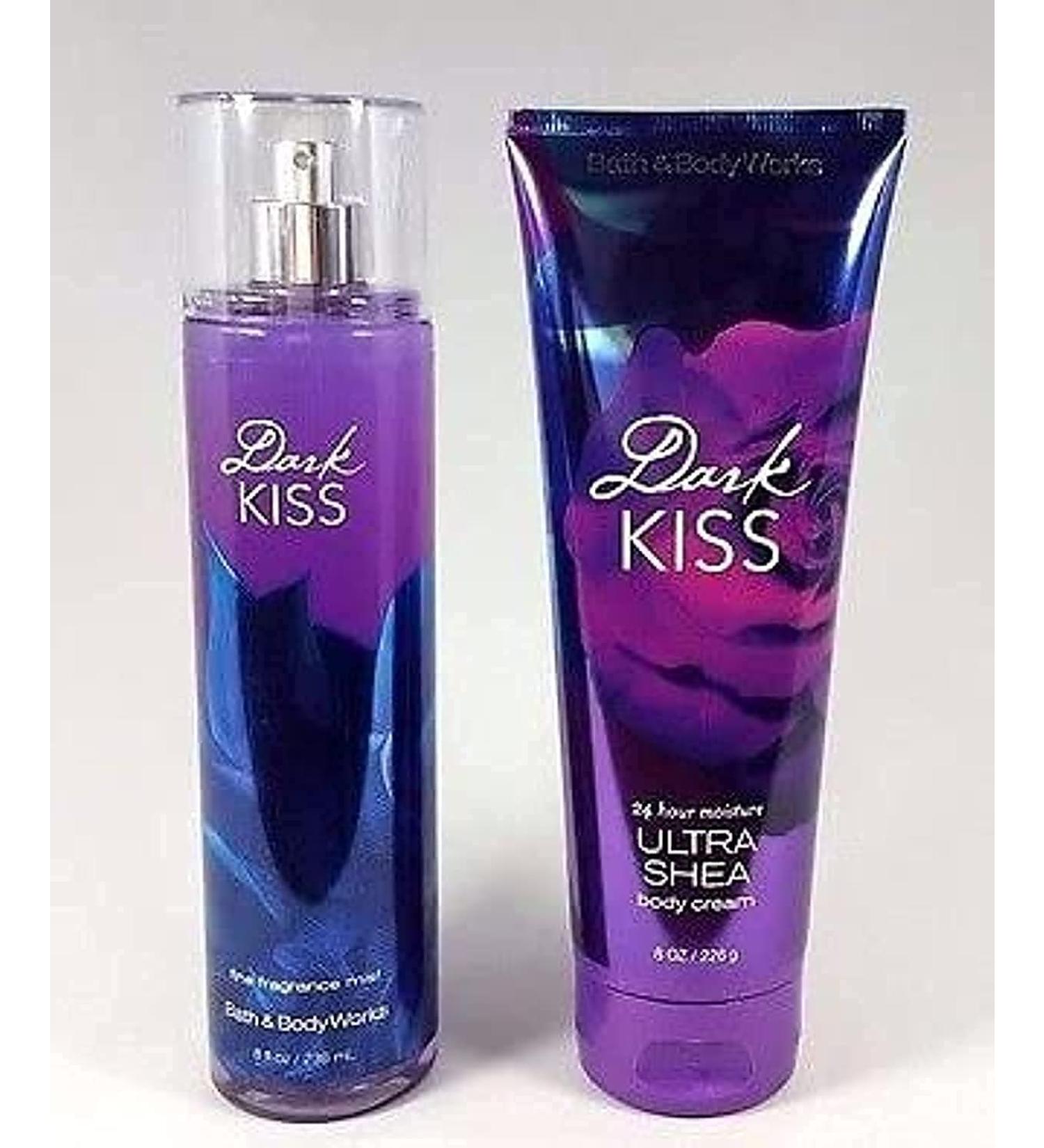 Bath & Body Work DARK KISS Body Mist 8 FL OZ & Body Cream OZ