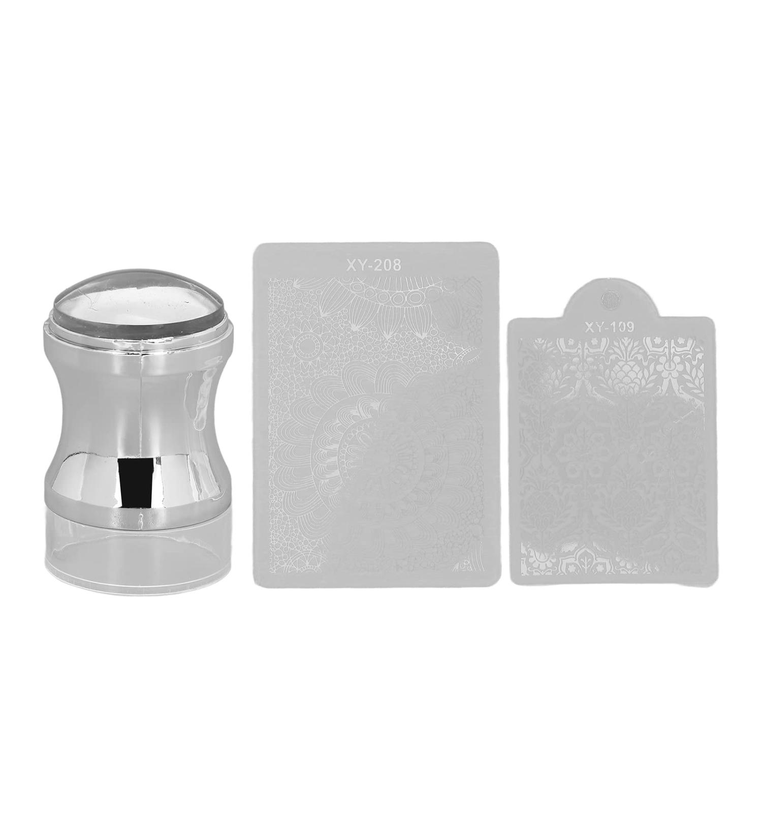 Silicone Nail Stamper - Transparent DIY Soft Nail Art Tool for Home & Salon Use | International Shipping Available - Buy Online on SooperMarket.com