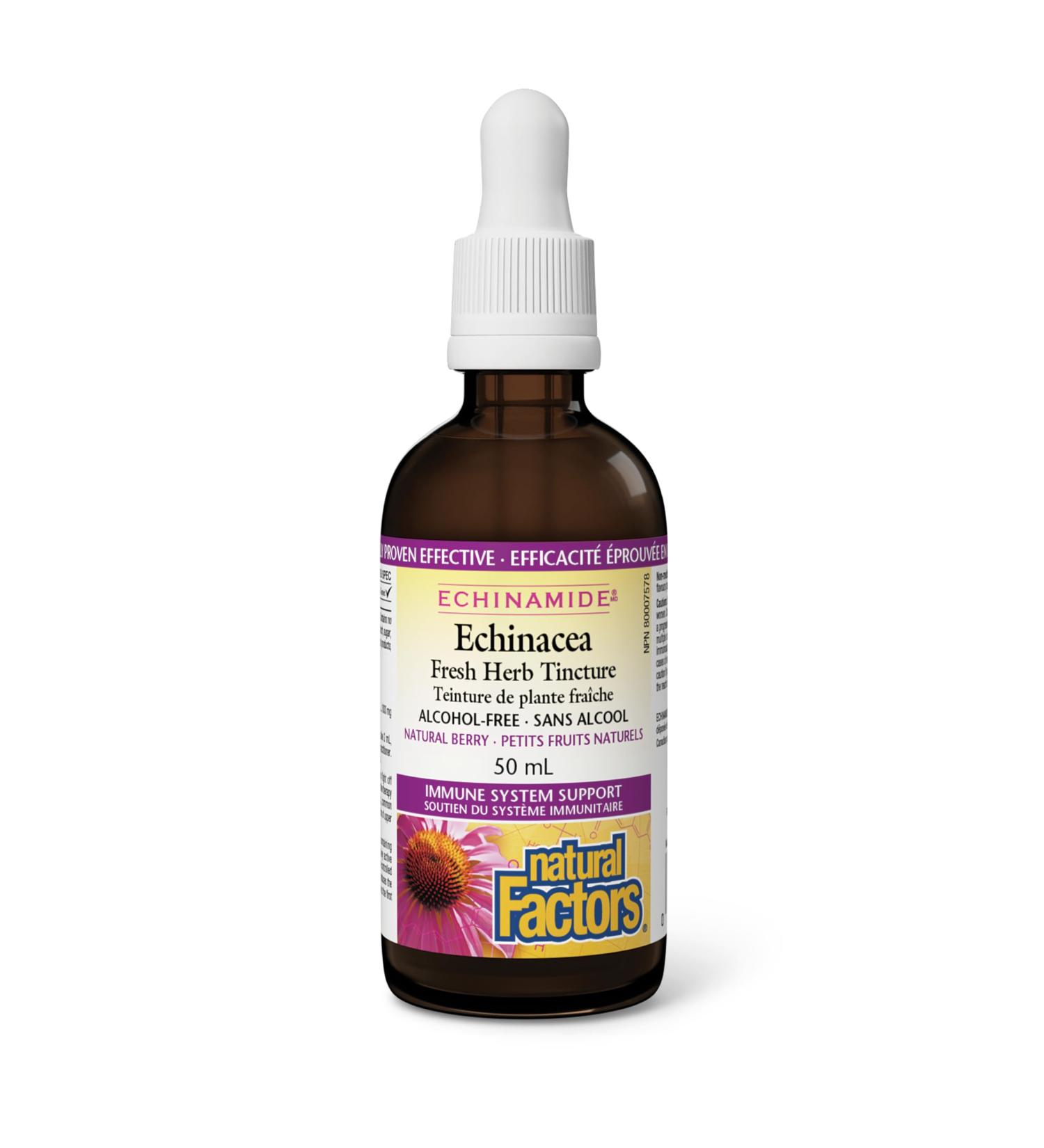 Echinacea Alcohol-Free Fresh Herb Tincture Natural Berry ECHINAMIDE - Buy Online on SooperMarket.com