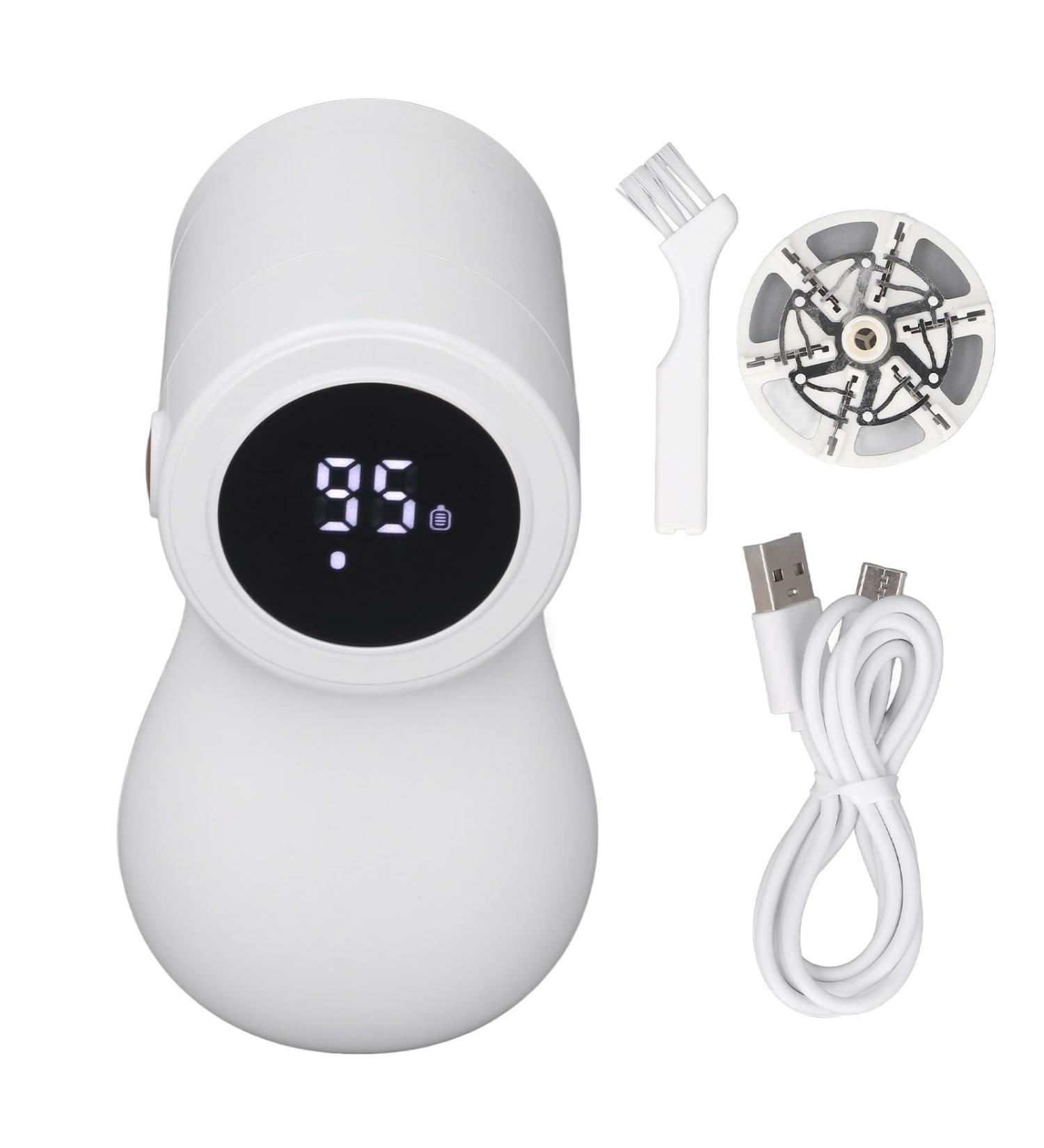 Mumusuki Electric Lint Remover - Handheld Fabric Shaver with Large Blades Suction System 1200mAh Battery Three Speeds & Protective Mesh Cover - Portable & Extra Large for International Shipping - Buy Online on SooperMarket.com