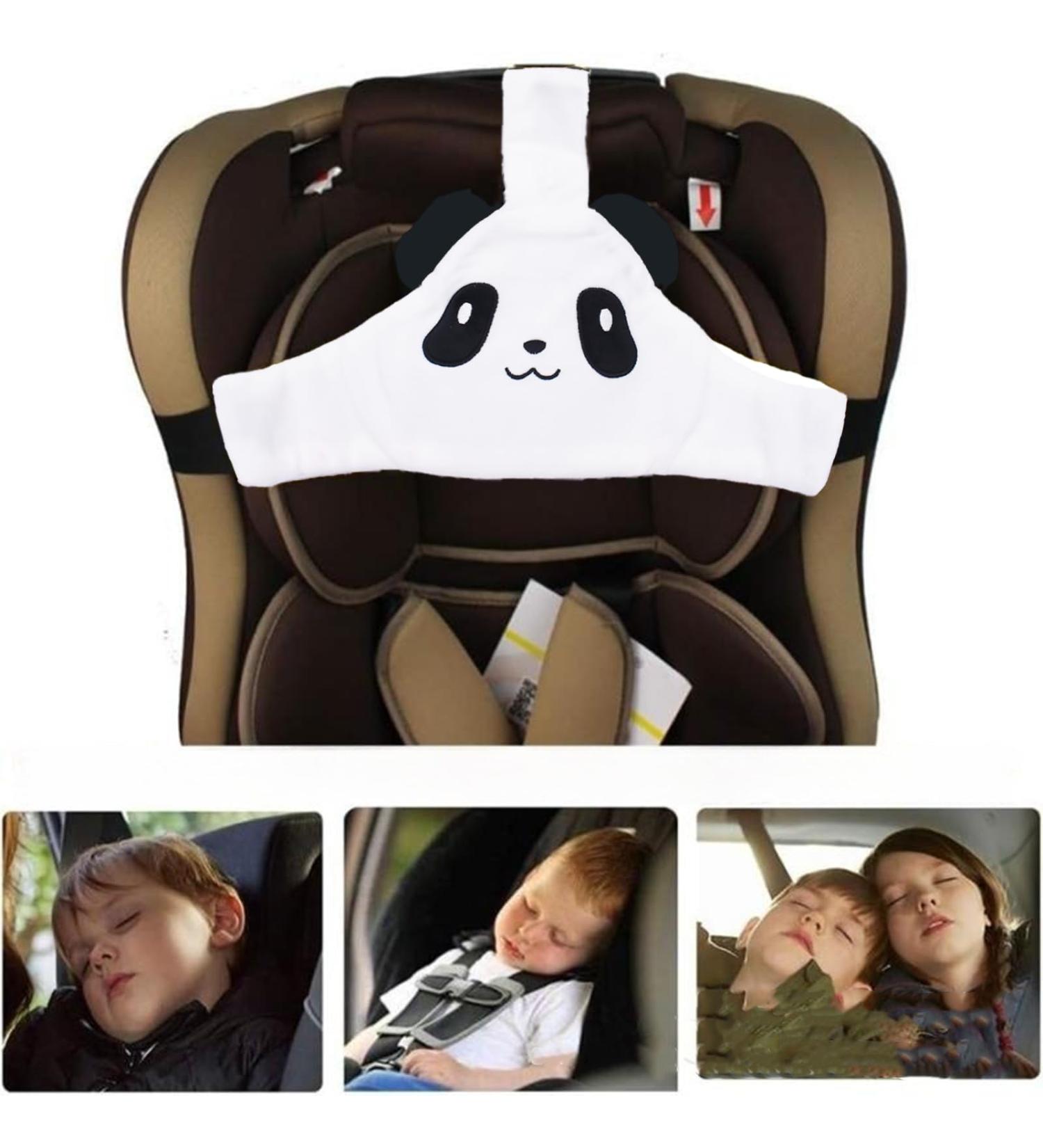 Baby Carseat Head Support Strap - Neck Protection Belt for Toddler & Infant | Safe Car Seat Headrest Band for Sleep Positioner (White) - Buy Online on SooperMarket.com