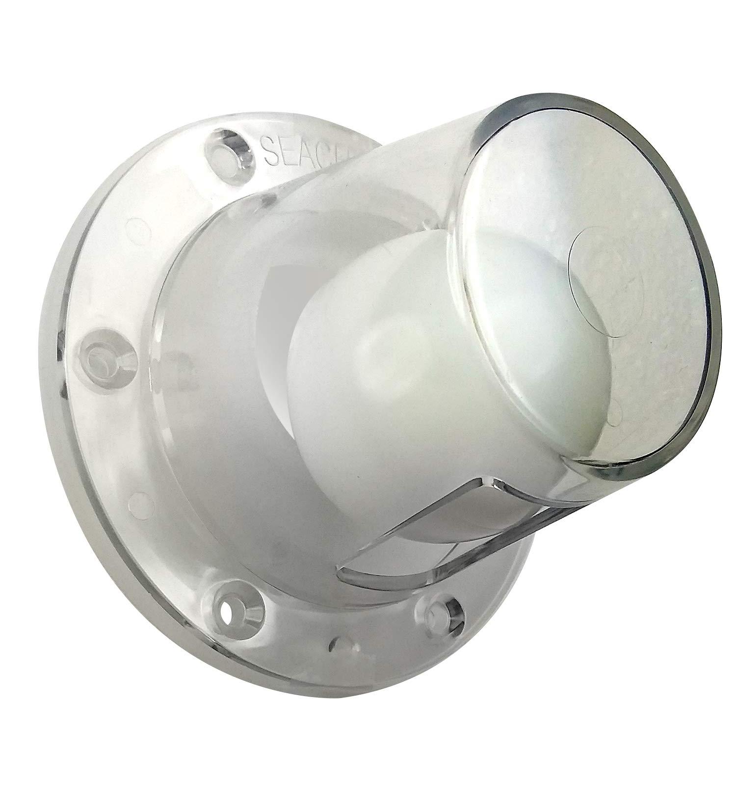 Seachoice Self-Bailing 2-7/8 In. Scupper Valve Kit - Clear | Prevents Flooding | Easy Installation - Buy Online on SooperMarket.com