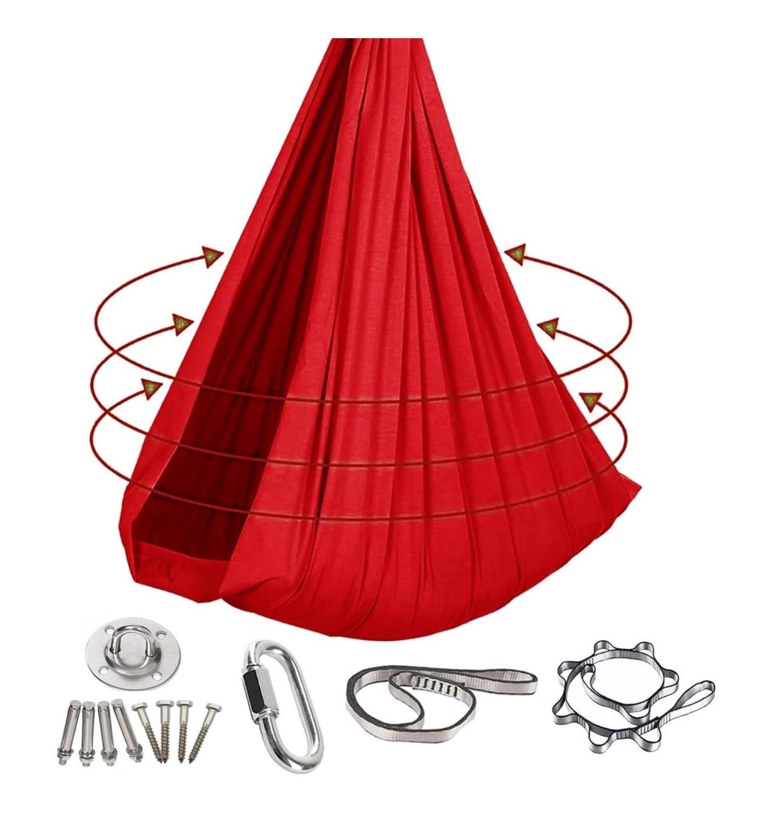 SSIMOO Stretchy Sensory Body SOX | Full-Body Refusal Wrap for Autism & Anxiety Relief | Red 100x280cm - Buy Online on SooperMarket.com