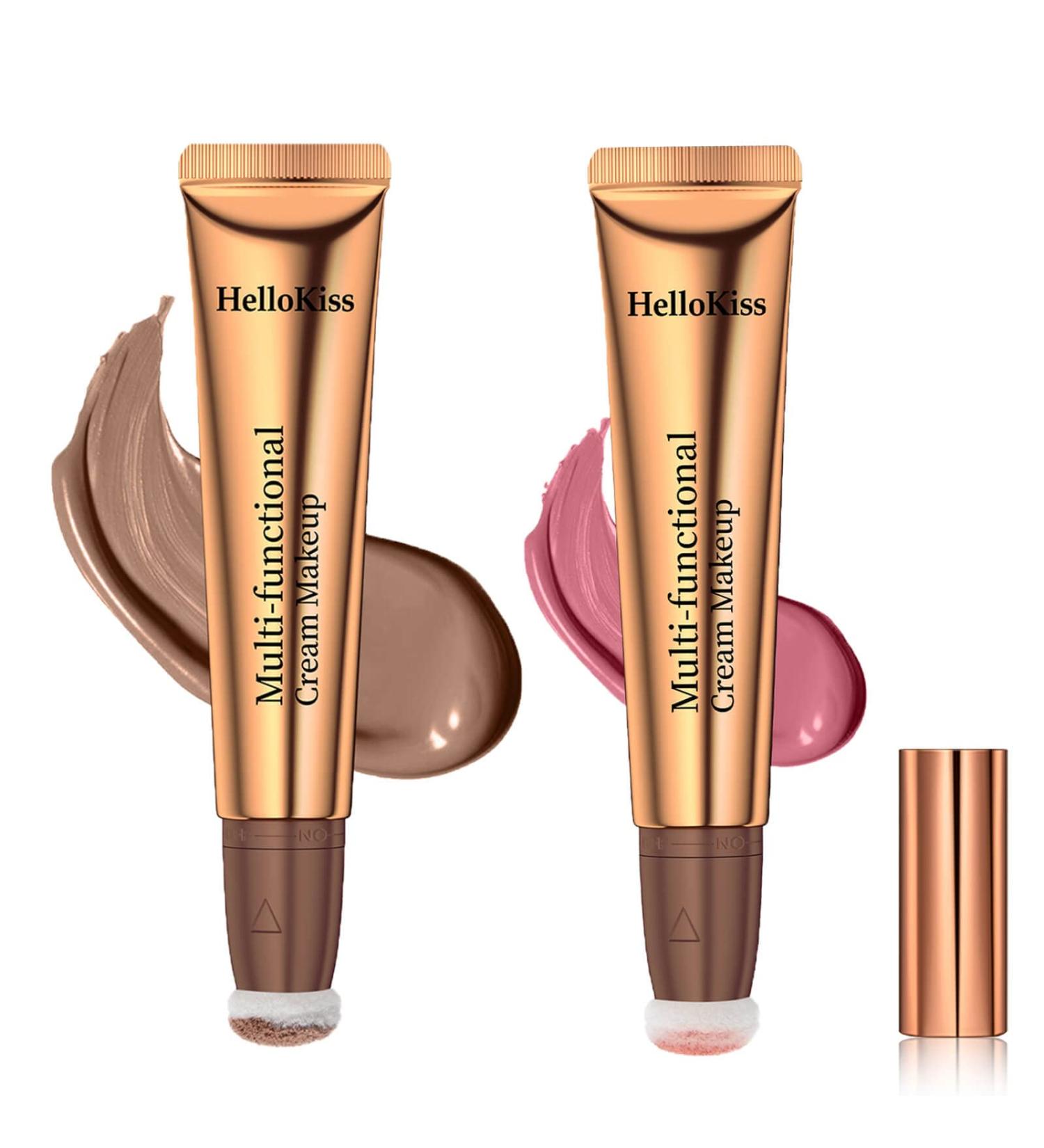 Paminify Contour Beauty Wand - Liquid Blush & Cream Contour Stick Combo for Natural Medium Contouring + Cheery Pink Blush - Cruelty-Free Formula - Buy Online on SooperMarket.com