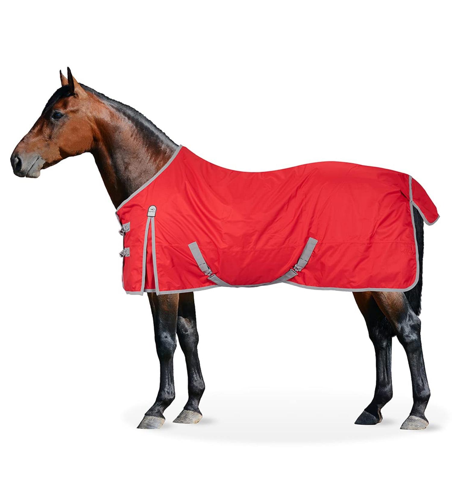 Equinate Rain Blanket Springfield Turnout Blanket with Fleece 145cm Red Red 145cm