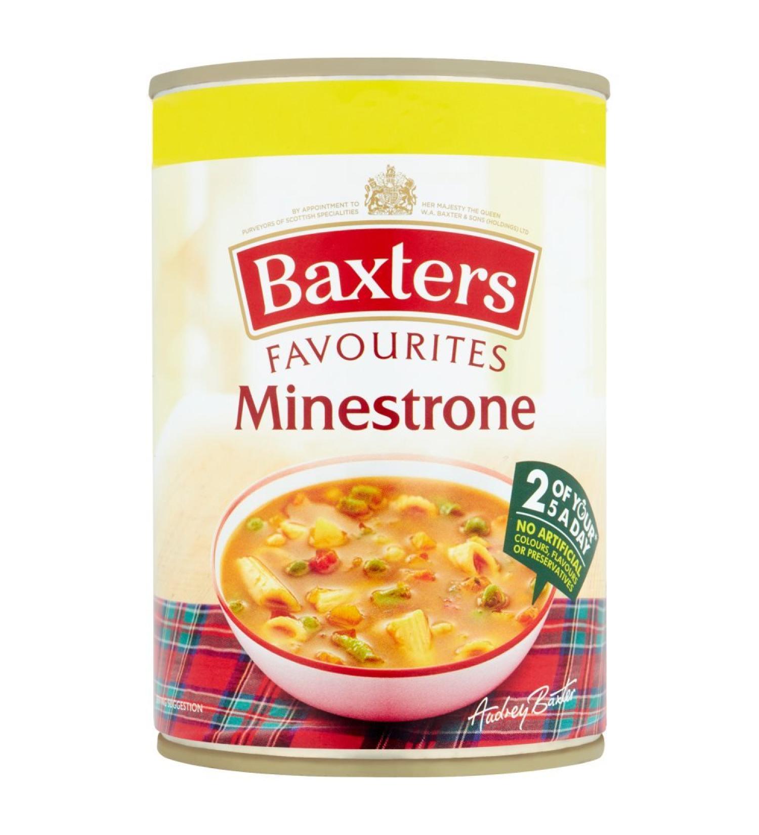 Baxter Baxters Favourites Minestrone Soup 400g x 12