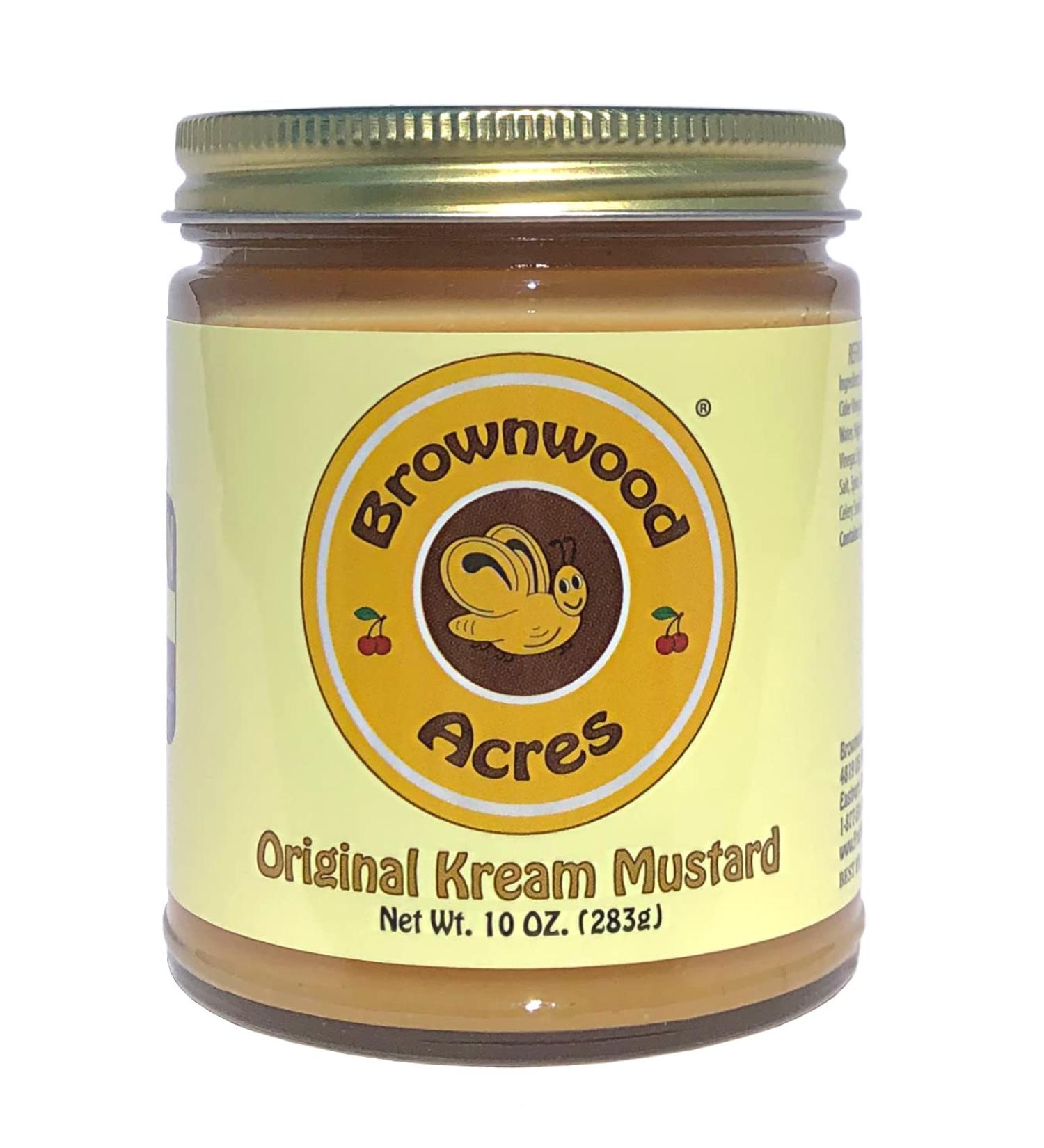 Brownwood Acres Original Kream Mustard - Handcrafted in Northern Michigan Since 1945 (10 oz) - Buy Online on SooperMarket.com
