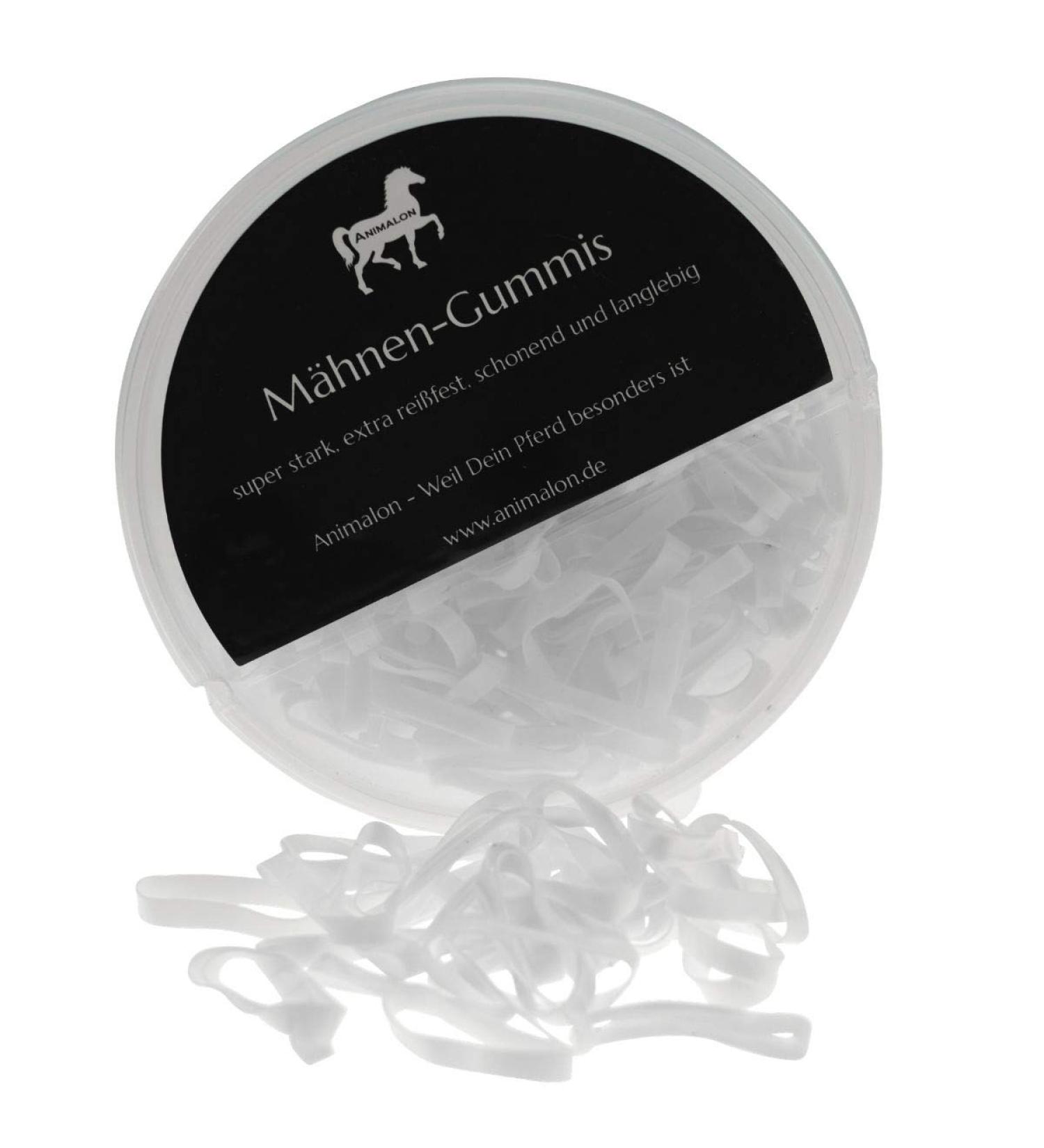Animalon Silicone Mane Gum for Horses - 300 Tear-Resistant Gums | Ideal Tuner Accessories for Hairstyles - Single Pack White - Buy Online on SooperMarket.com