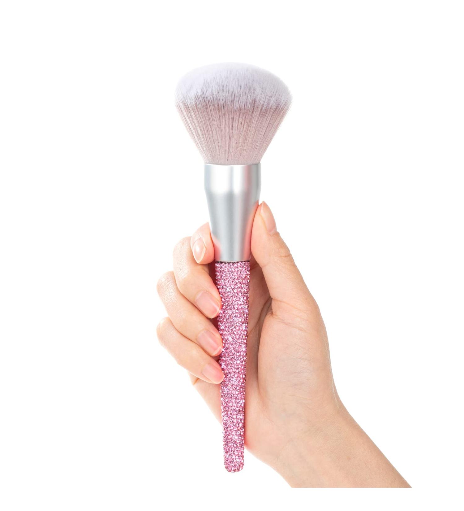 TEXAMO Large Powder Makeup Brush - Vegan Face Brush for Full Face Coverage - Ideal for Bronzer, Contouring, and Loose Powders - Pink - Buy Online on SooperMarket.com