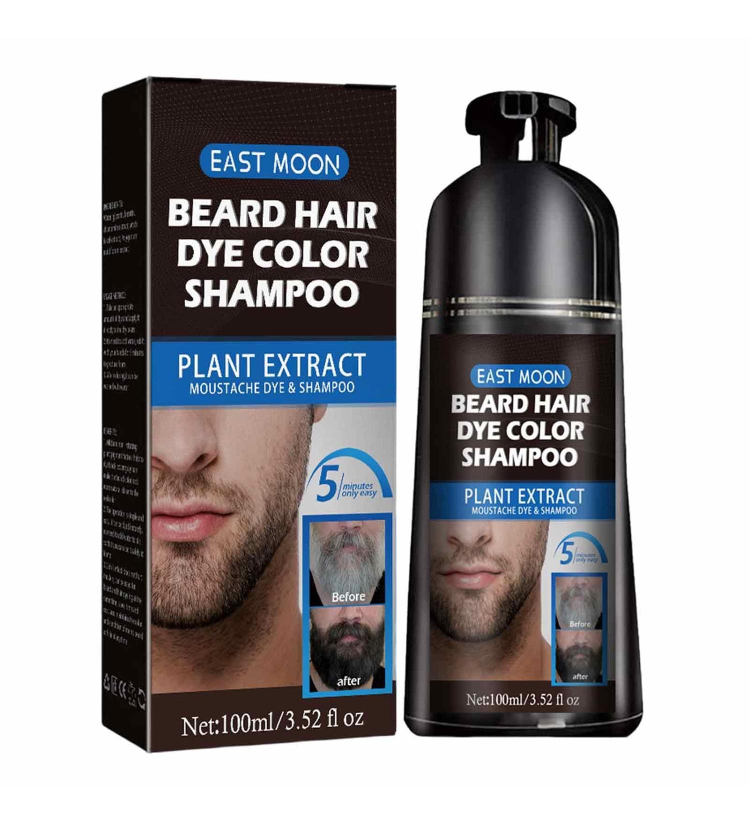 Beard Color Shampoo for Men - 100ml Organic Gray Beard Remover & Care - Buy Online on SooperMarket.com
