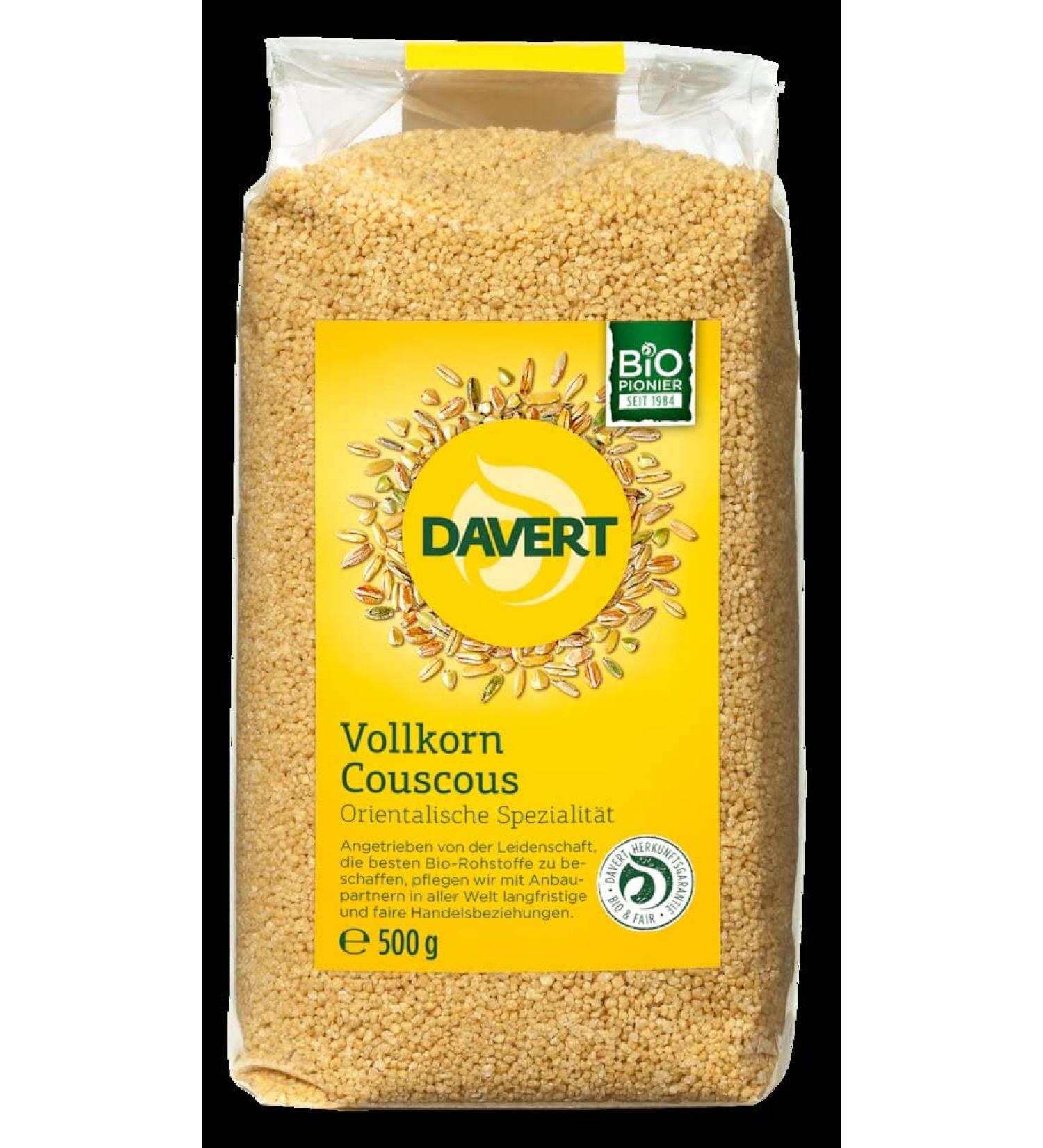 Davert Organic Whole Grain Couscous (2 x 500 gr) 500 g (pack of 2)