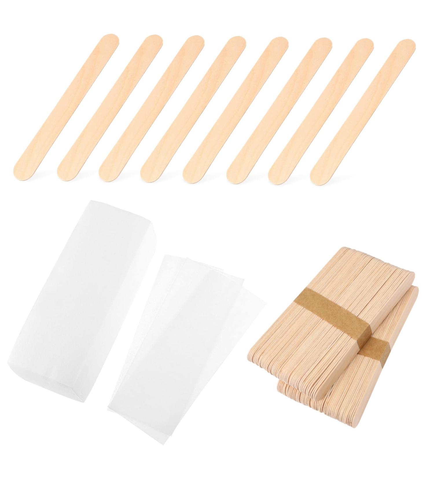 FOMIYES 200 STK Wax Paper & Wooden Wax Sticks for Hair Removal - Ideal for Women s Waxing Soft Wax & Wax Strips - Buy Online on SooperMarket.com