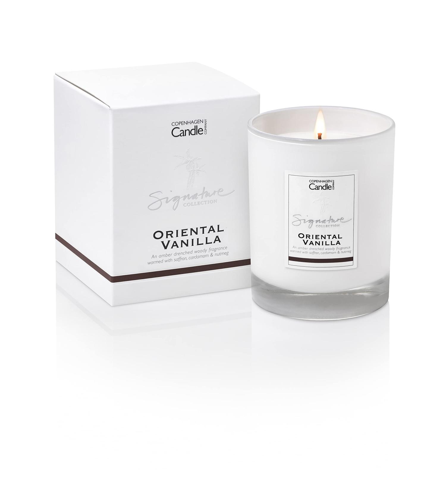Luxury Scented Candle Gift - Oriental Vanilla | 45 Hours Burn Time | 7oz by The Copenhagen Company - Buy Online on SooperMarket.com