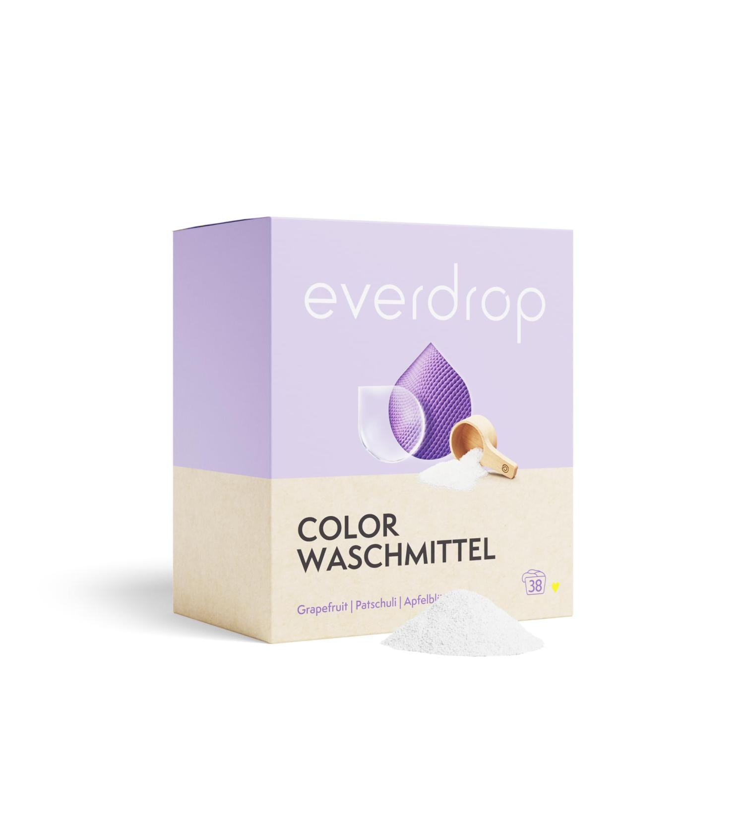 Everdrop Color Detergent | 38 WL for Colored & Black Laundry | Eco-Friendly & Microplastic-Free - Buy Online on SooperMarket.com
