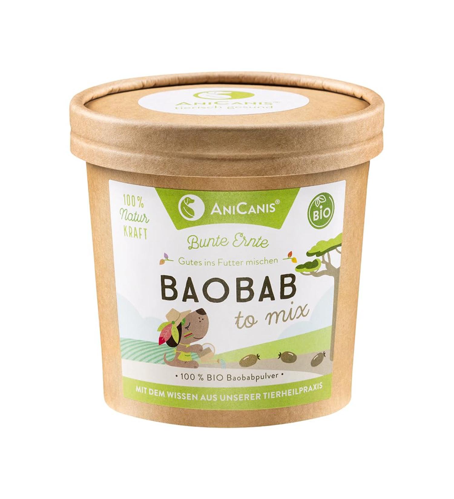 AniCanis Organic Baobab Powder for Dogs - Superfood Fruit & BARF Food Additive - 100g - Elevate Your Pet s Nutrition Worldwide - Buy Online on SooperMarket.com