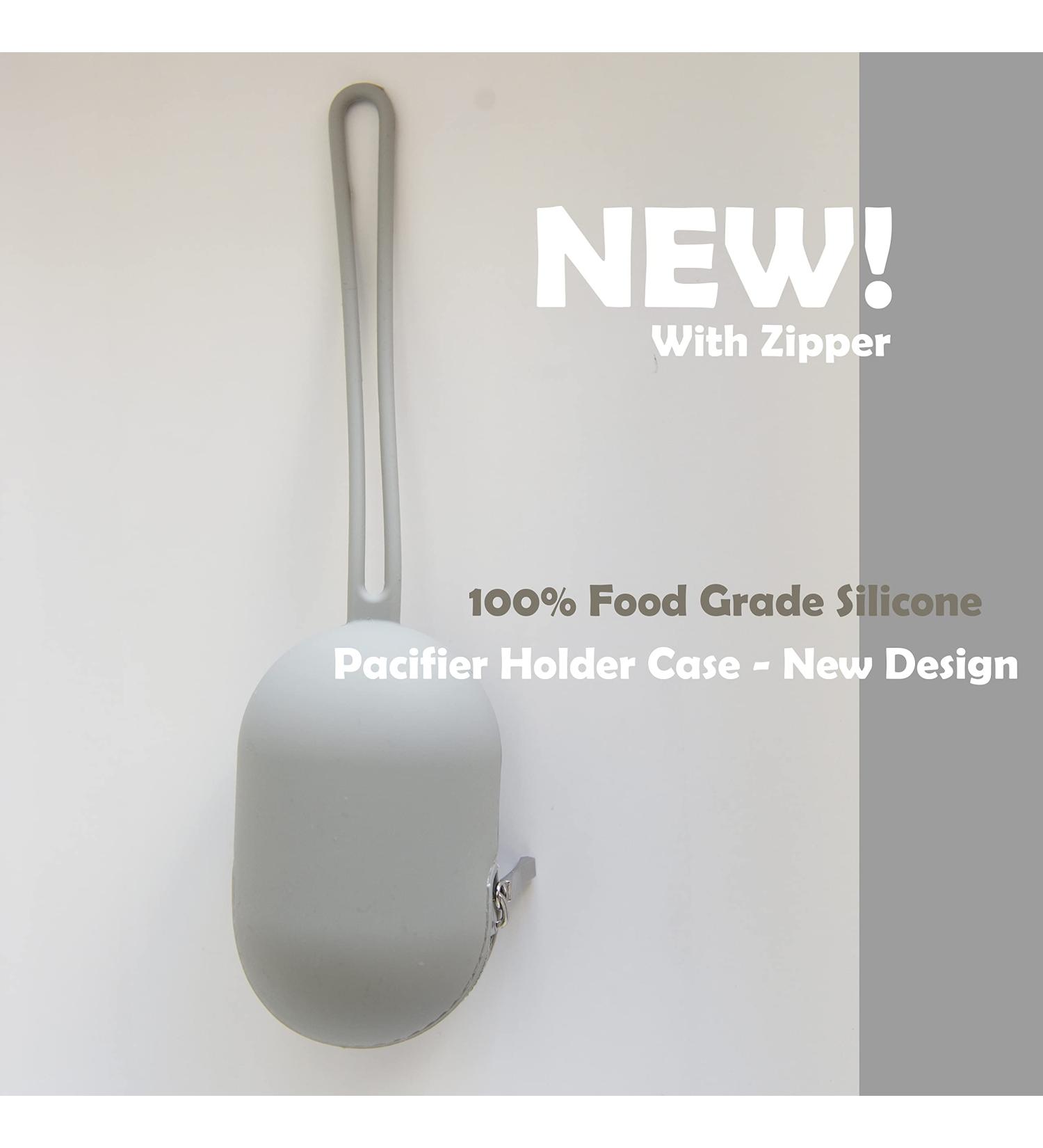 bebe mondo Silicone Pacifier Holder Case for Diaper Bag | Fits Pacifiers, Strollers & Travel | Unisex Diaper Bag Accessory - Buy Online on SooperMarket.com