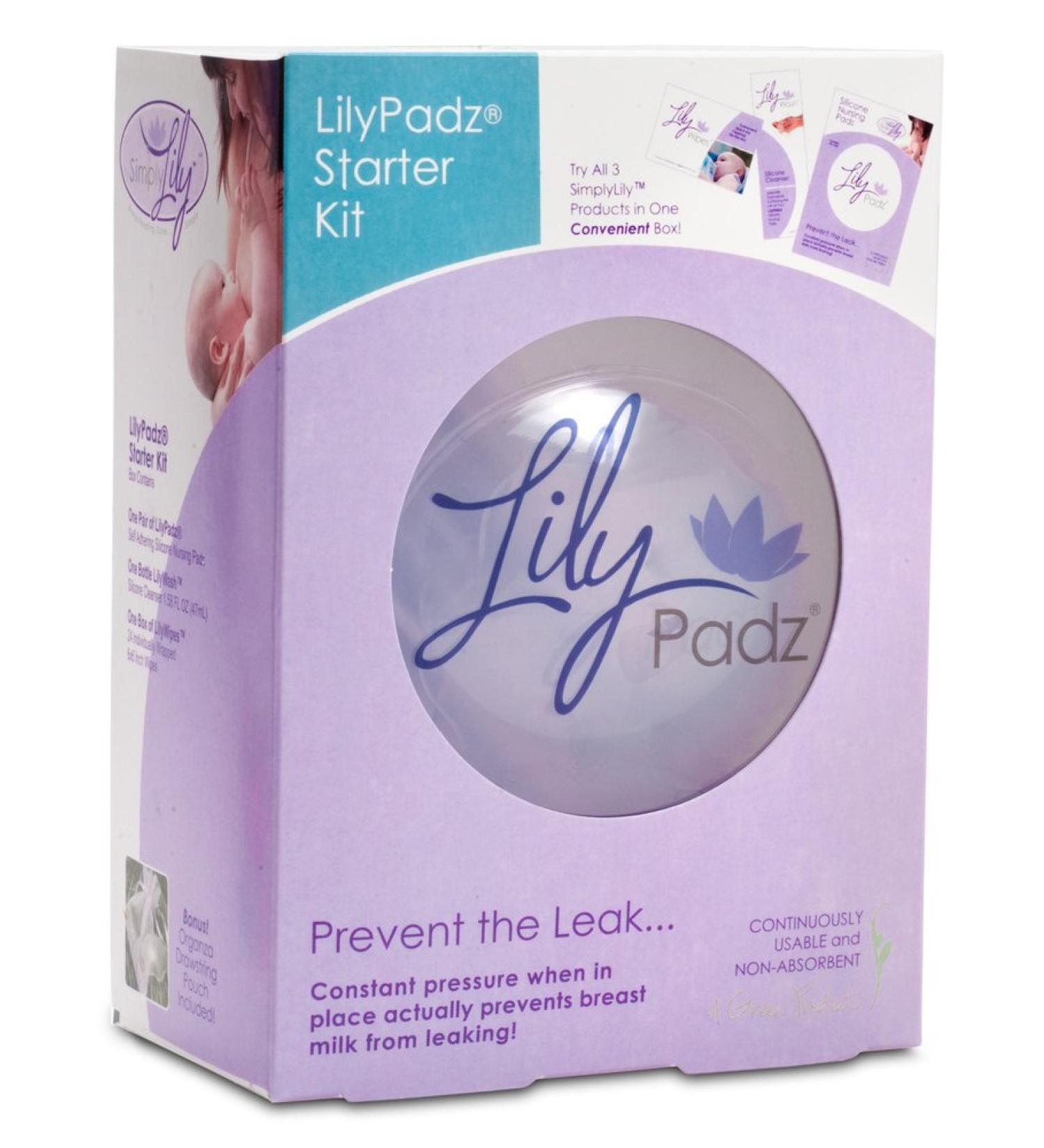 LilyPadz Reusable Silicone Nursing Pads Starter Kit - Large Size Eco-Friendly & Comfortable - Perfect for Nursing Moms - Buy Online on SooperMarket.com