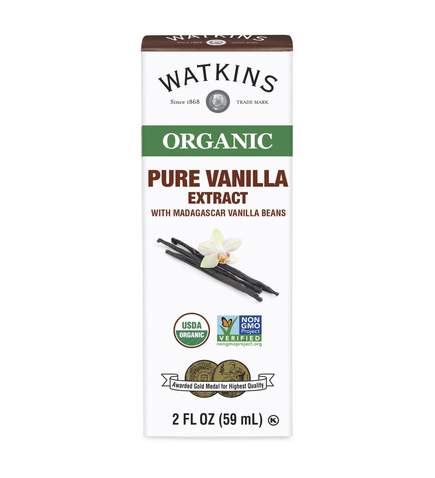 Watkins Organic Pure Vanilla Extract 2 oz - All-Natural Flavoring - Buy Online on SooperMarket.com