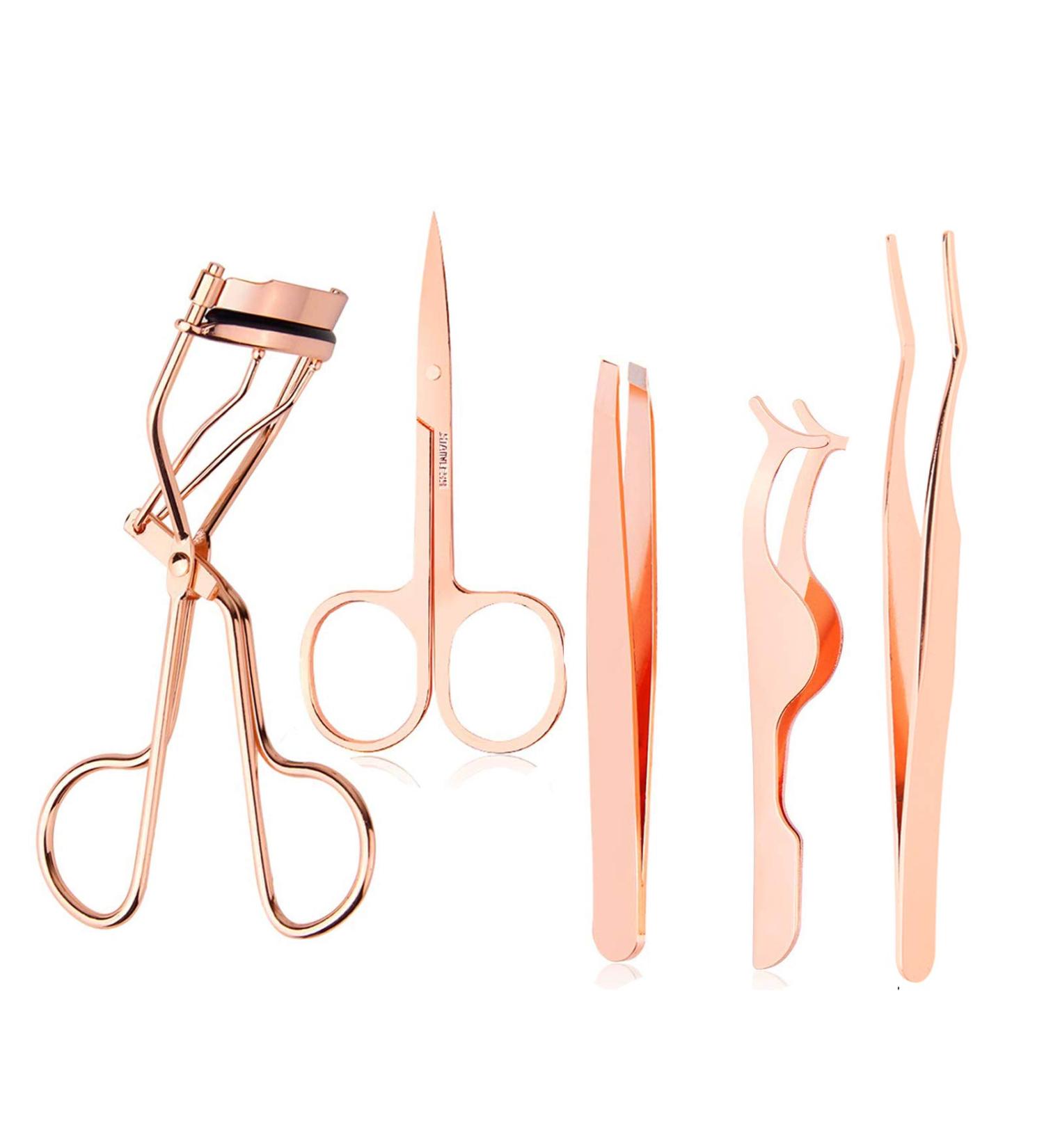 Arroyner 5 Piece Eyelash Applicator Tool Set - Rose Golden | Eyelash & Eyebrow Tools - Buy Online on SooperMarket.com