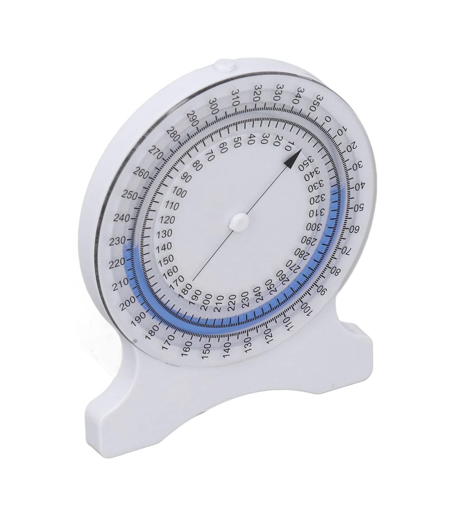 Inclinometer Good Sealing Bubble Therapy Inclinometer Scratch Resistant Clean Easy Rotation Non Leak for Students Professionals for Measure Motion Range (Blue) - Buy Online on SooperMarket.com