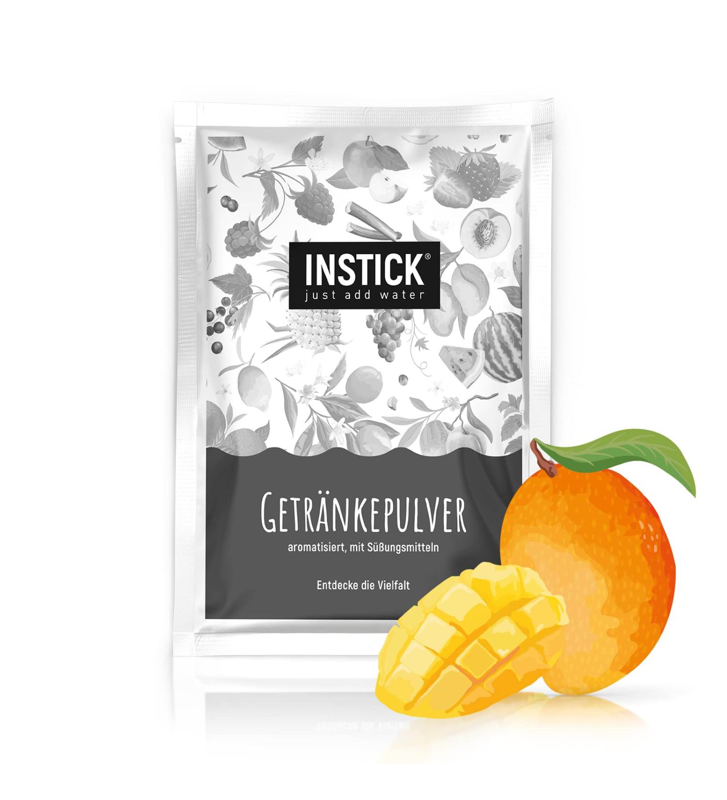 Intick Sugar-Free Instant Mango Drink | 18L Vegan Powder | Low-Calorie & Vitamin C Flavored - Buy Online on SooperMarket.com
