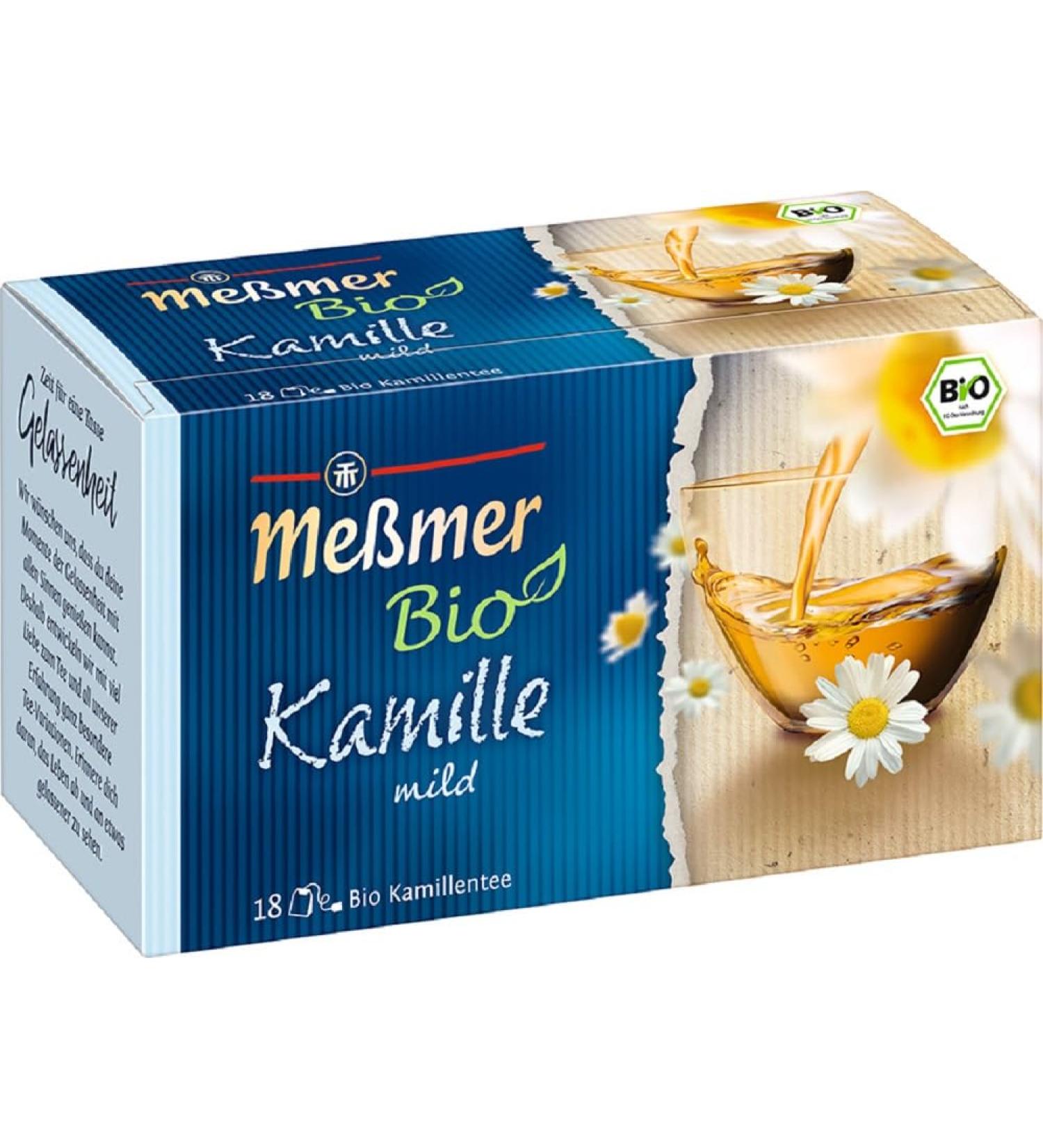 Me mer Organic Chamomile Tea Bags - Mild Vegan Gluten-Free & Lactose-Free - 18 Count - Buy Online on SooperMarket.com