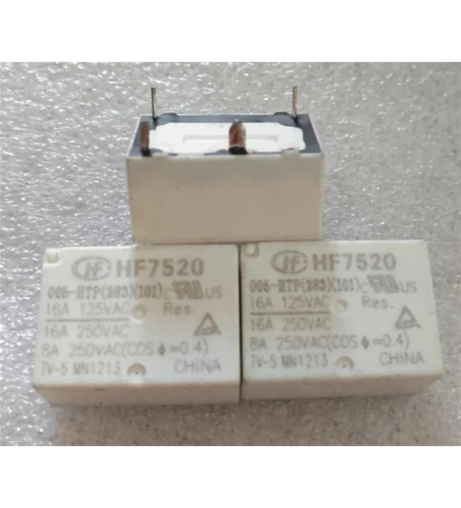 10PCS Relay HF7520 005-HTP HF7520 012-HTP HF7520 024-HTP HF7520-012-HTP HF7520-009-HTP HF7520 012 HTP 4PIN 16A 9V 12V (Size : HF7520-024-HTP)