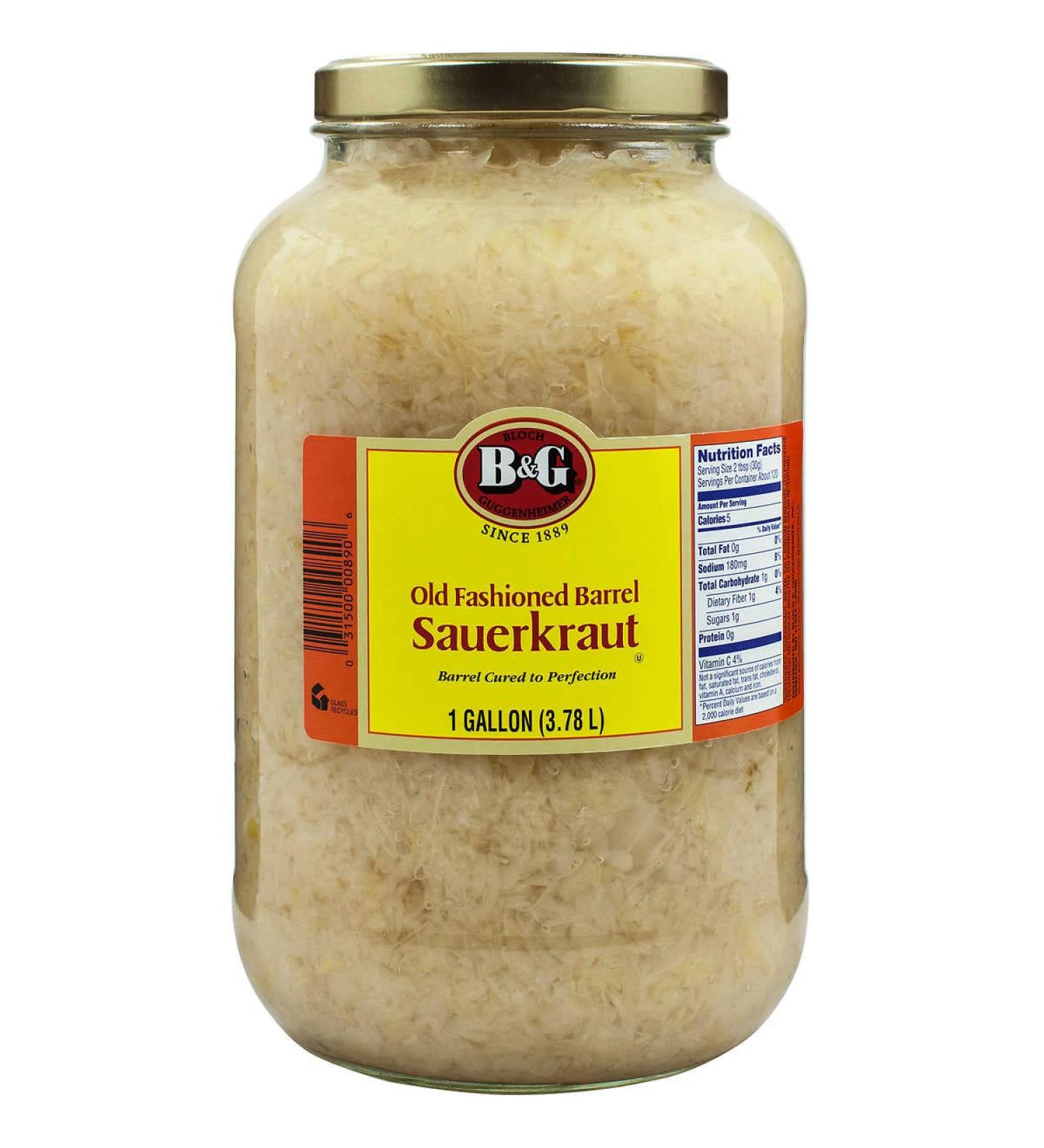 B&G Old Fashioned Barrel Sauerkraut (1 Gallon)