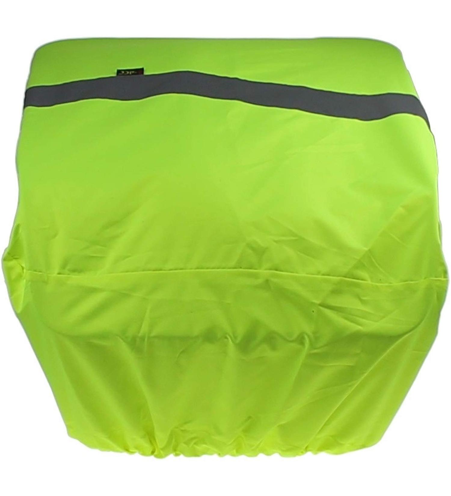 Rain Protection Bicycle Basket Cover - P4B Neon Yellow Water-Repellent with Reflex Strip for Bikes | International Shipping Available - Buy Online on SooperMarket.com