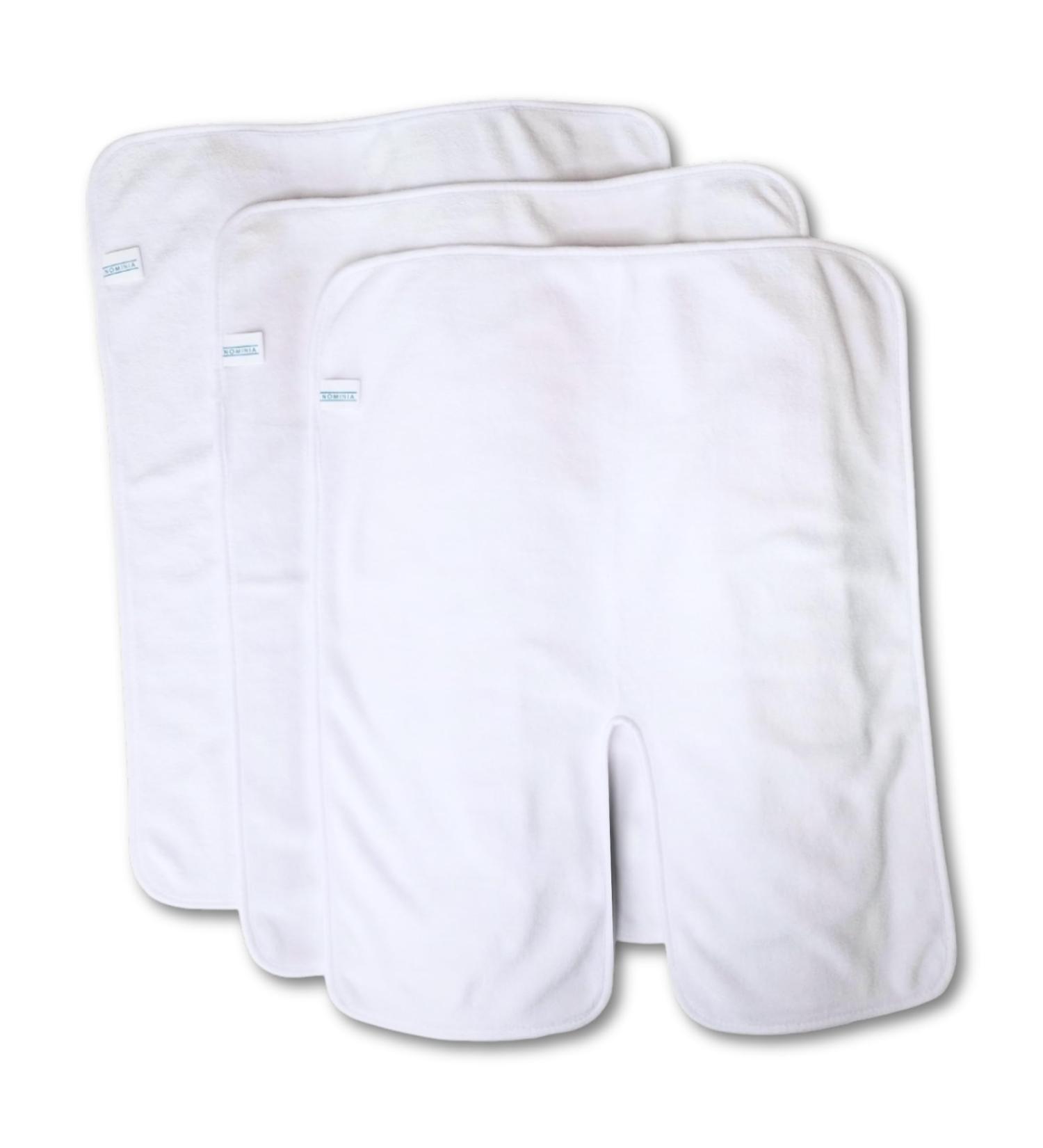 Nominia Facial Towels Premium White Microfiber 3-Series Set | Fluffy Durable Cosmetic Compresses U-Shaped Cut 400g/m Quality - Buy Online on SooperMarket.com