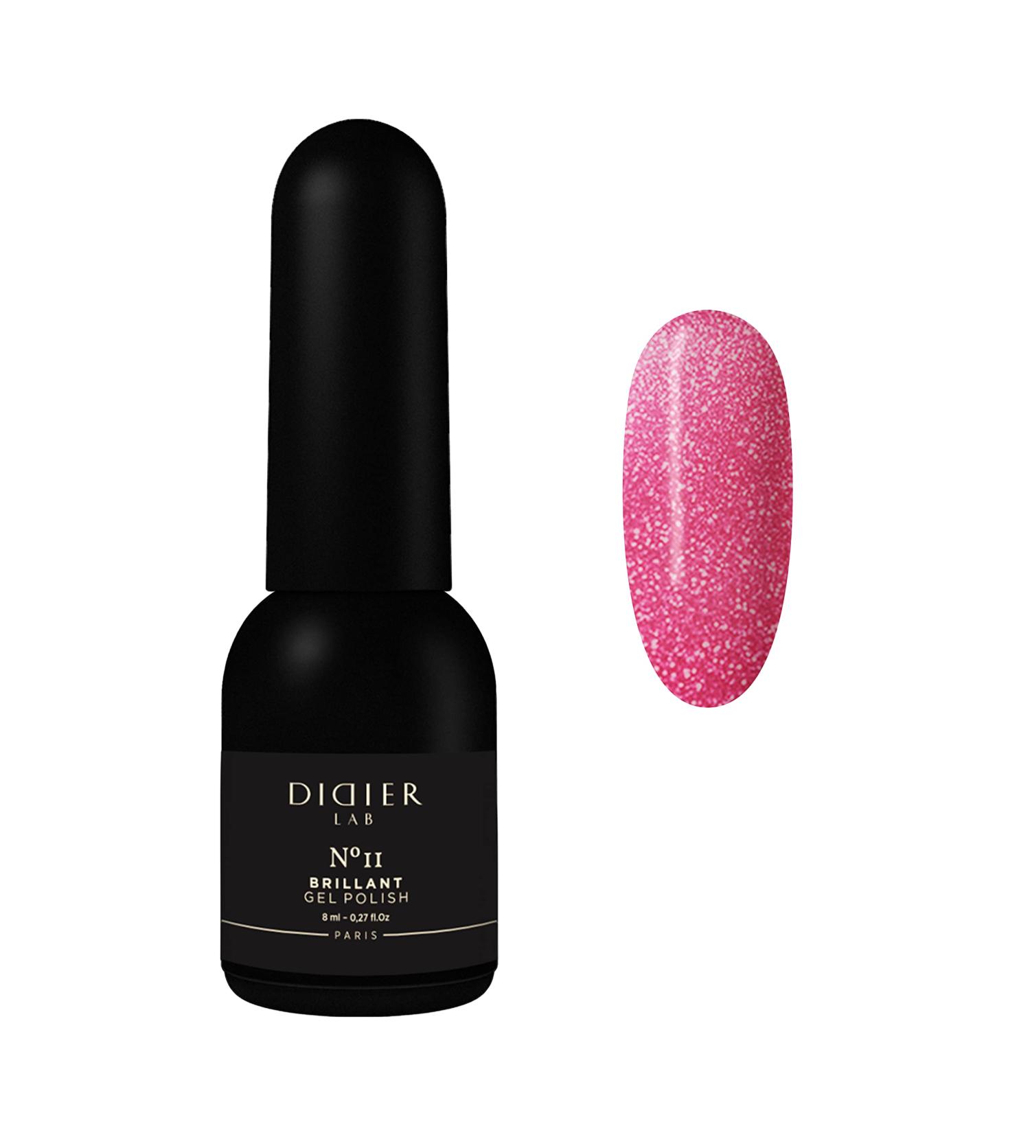 Didier Lab - Premium UV Gel Nail Polish - Brillant No. 11 - Gel Nail Varnish - Nail Art - Long-Lasting High Gloss Wear - Pink Gel Nail Polish - Gel Nails - Glitter Gel Nail Polish - Rich Pigment - Buy Online on SooperMarket.com