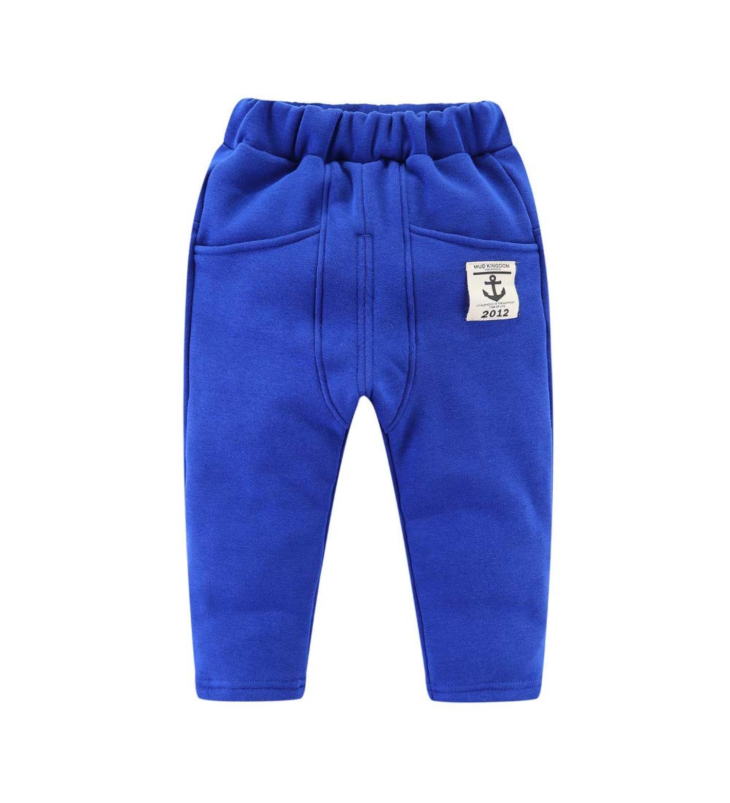 Mud Kingdom Little Boys Fleece Pants - 6-7 Years Anchor Royal Blue - Buy Online on SooperMarket.com