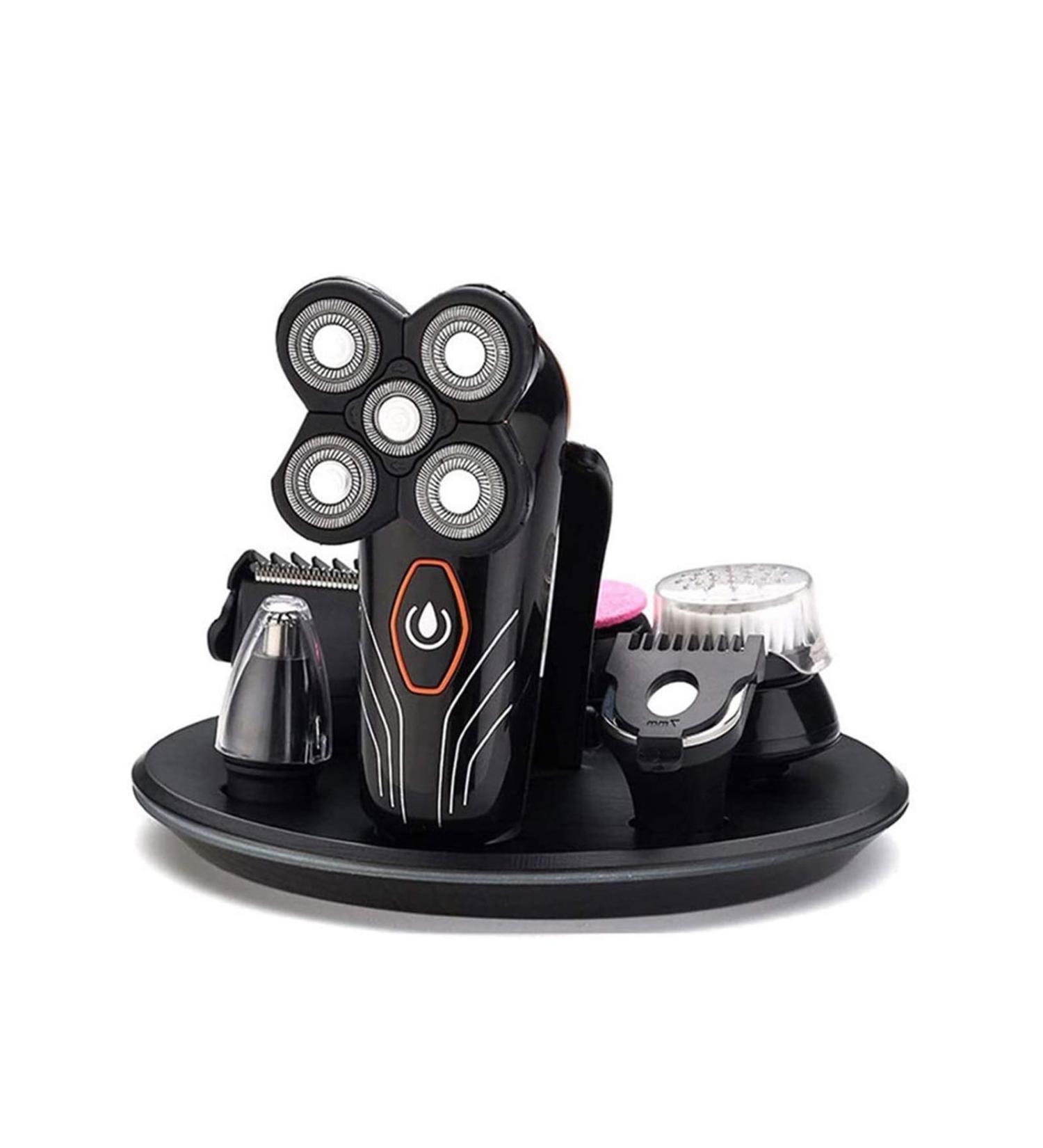 Best Head Shavers for Bald Men - 5-in-1 Cordless Electric Razor & Grooming Kit | Waterproof & Rechargeable - Buy Online on SooperMarket.com