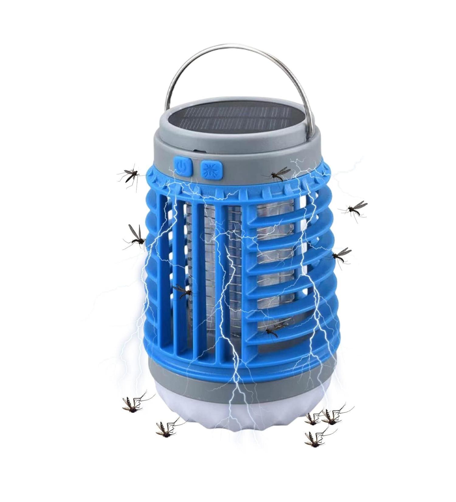 Electric Mosquito Killer Lamp Mosquito Zapper Mosquito Lamp Electric Fly Killer Mosquito Trap Illumination Waterproof Portable(Color:Blue) - Buy Online on SooperMarket.com