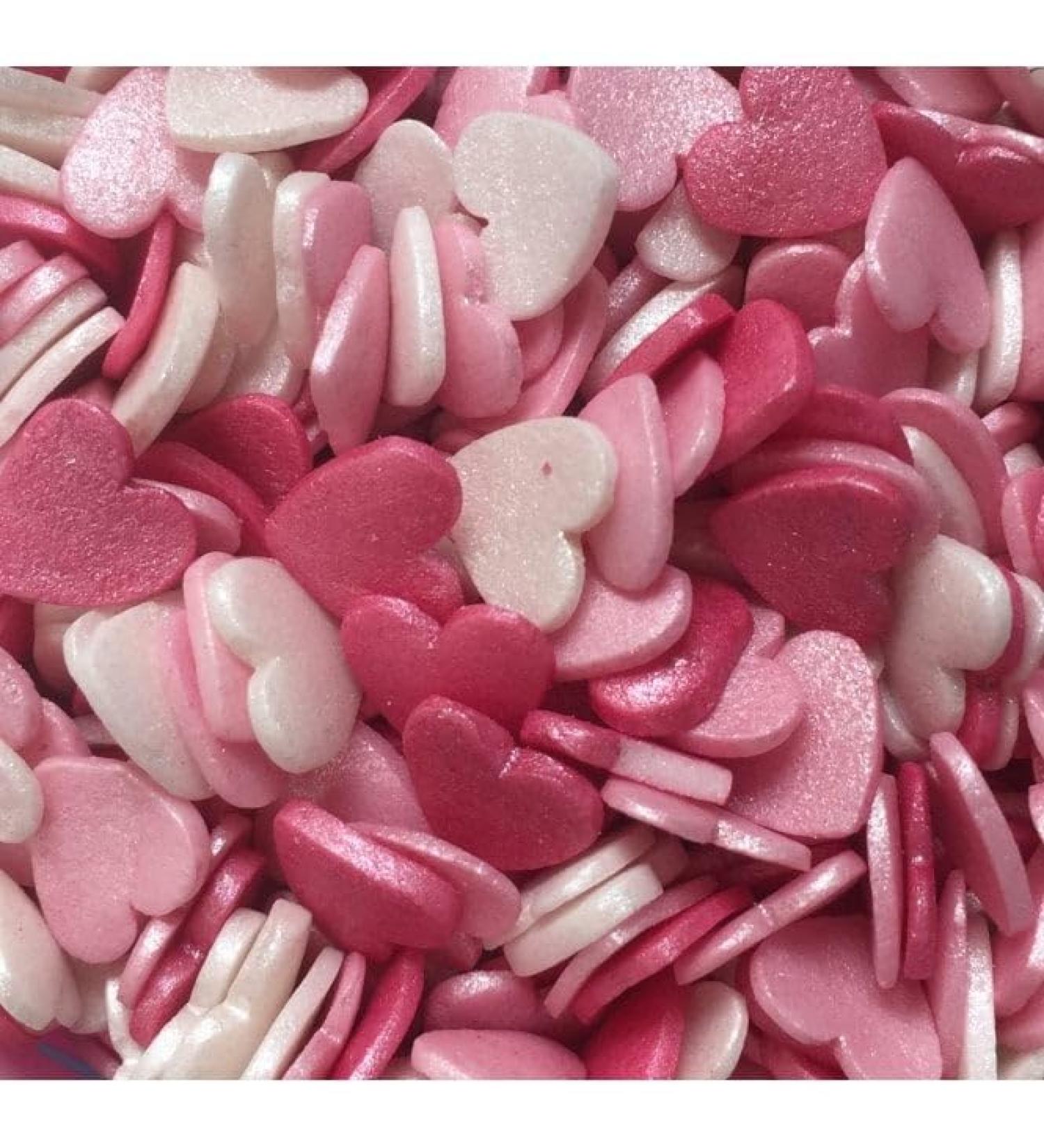 Stef Chef - Sprinkles - New - Valentine Hearts Cake Sprinkle Mix - 60g