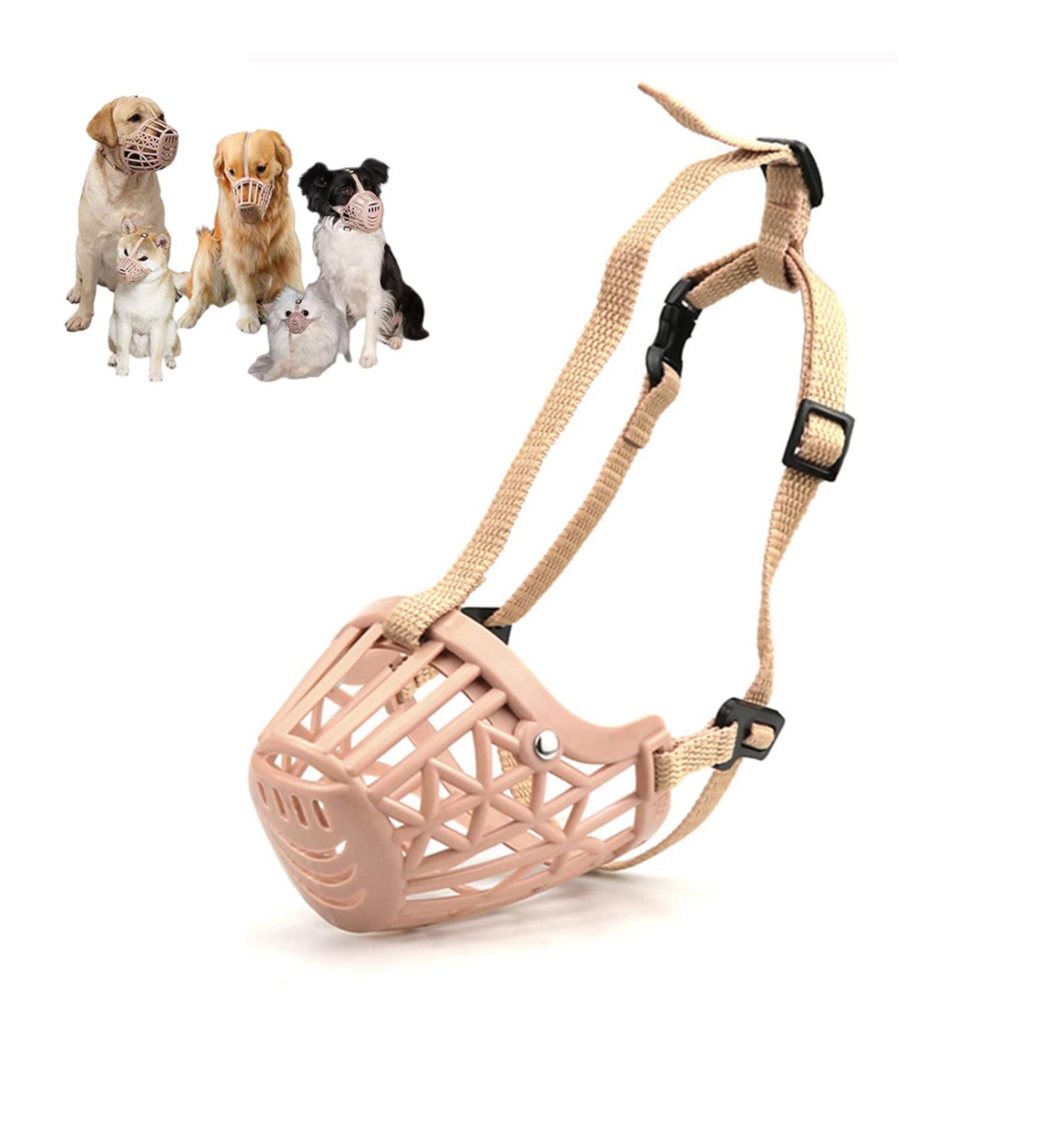 Adjustable Dog Muzzle for Small & Medium Dogs - Prevent Biting Chewing & Barking | Safety & Breathable Design - Buy Online on SooperMarket.com