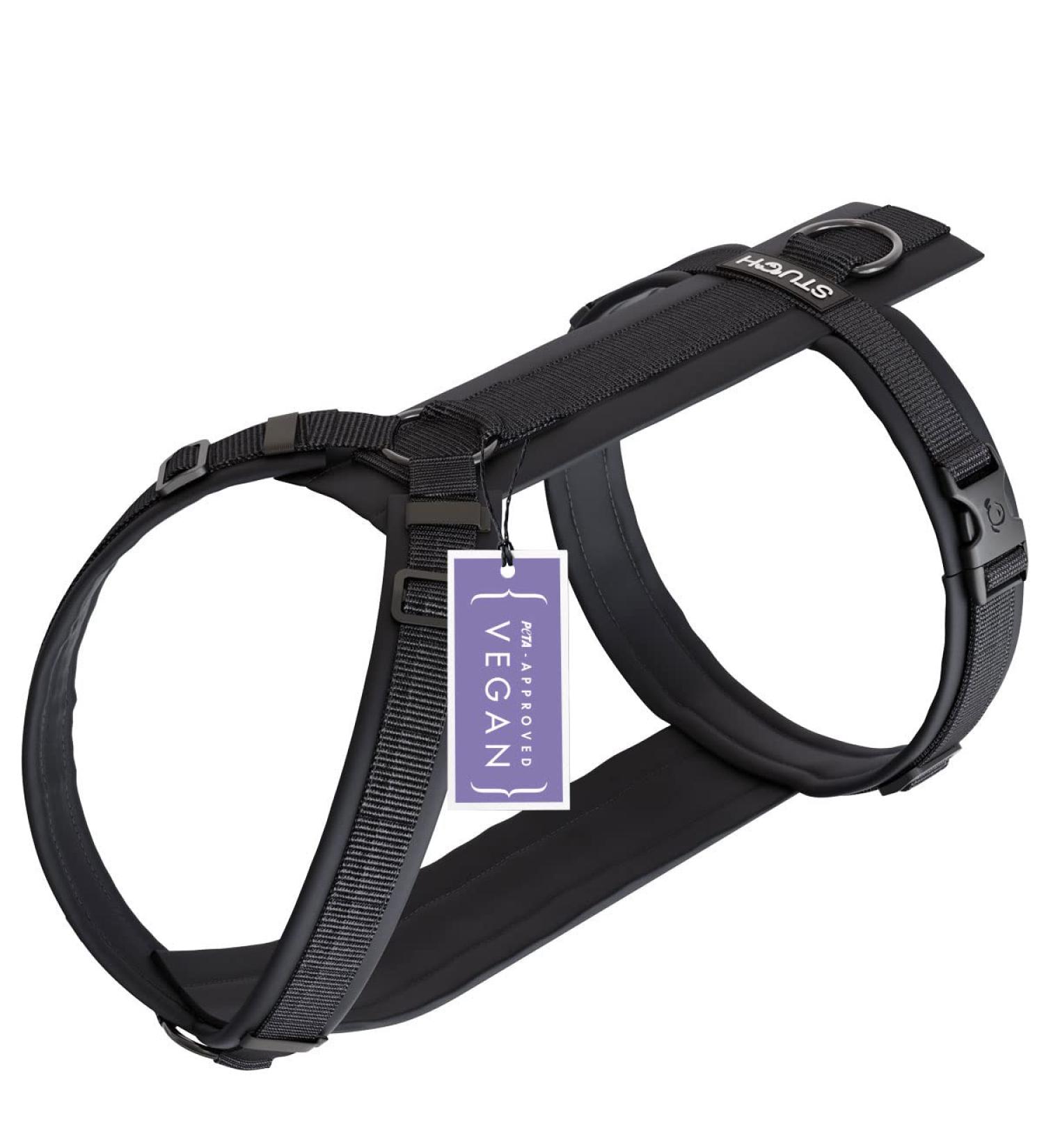 Stuch Dog Harness - Adjustable Padded Nylon for All Sizes | Small Medium Large | Black XS - Buy Online on SooperMarket.com
