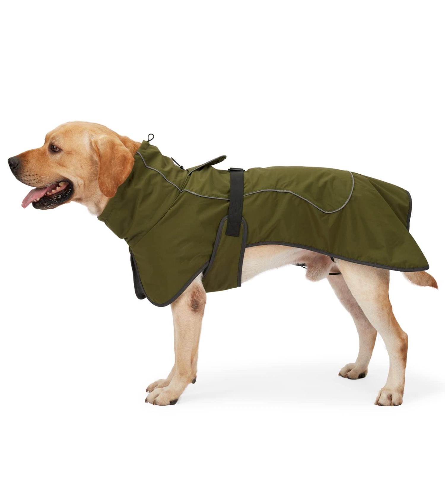 Heywean Waterproof Dog Jacket - Reflective Cold Weather Coat with Soft Fleece Lining for Indoor & Outdoor Camping & Hiking | Size L (1 Pack) - Ultimate Pet Protection - Buy Online on SooperMarket.com