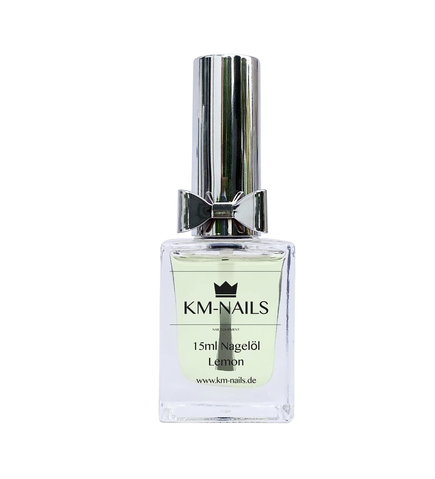 KM-Nails nail oil with lemon scent 15ml paraffin free
