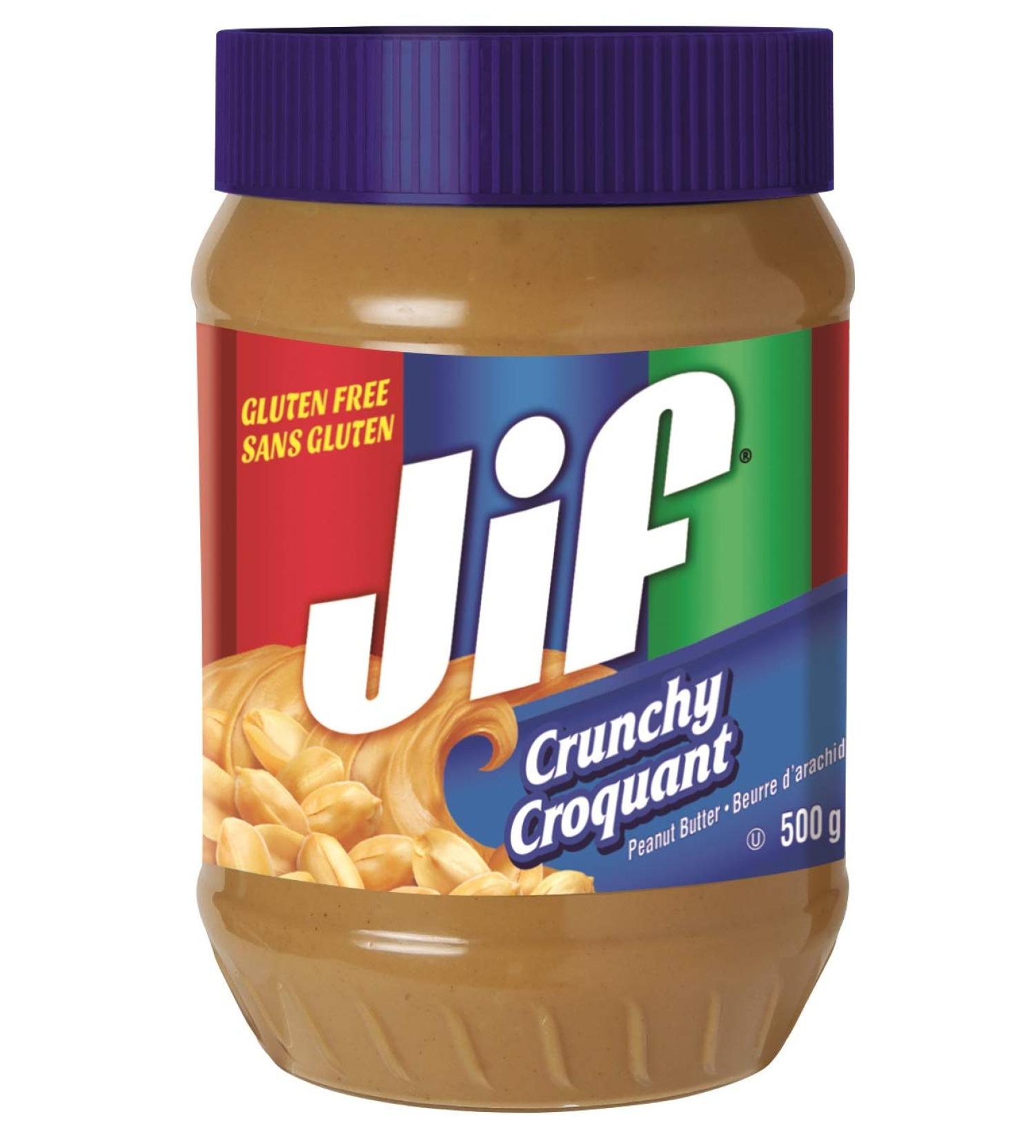 Jif Crunchy Creamy Peanut Butter Smooth & Creamy Texture No Stir 500g Jar Crunchy 500 g (Pack of 1) - Buy Online on SooperMarket.com
