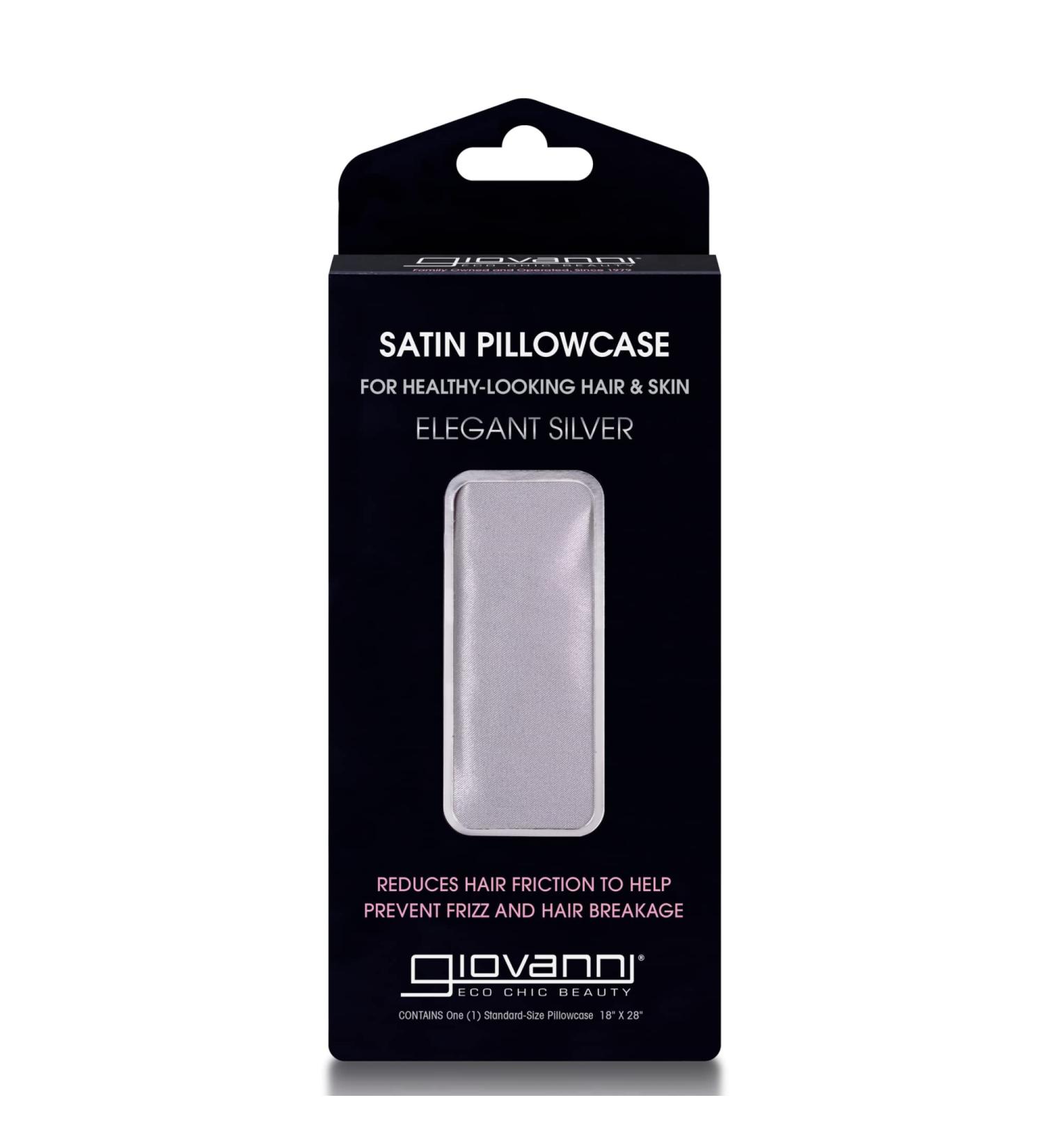 Giovanni Satin Pillowcase - Elegant Silver | Luxurious Softness for Hair & Skin - Buy Online on SooperMarket.com