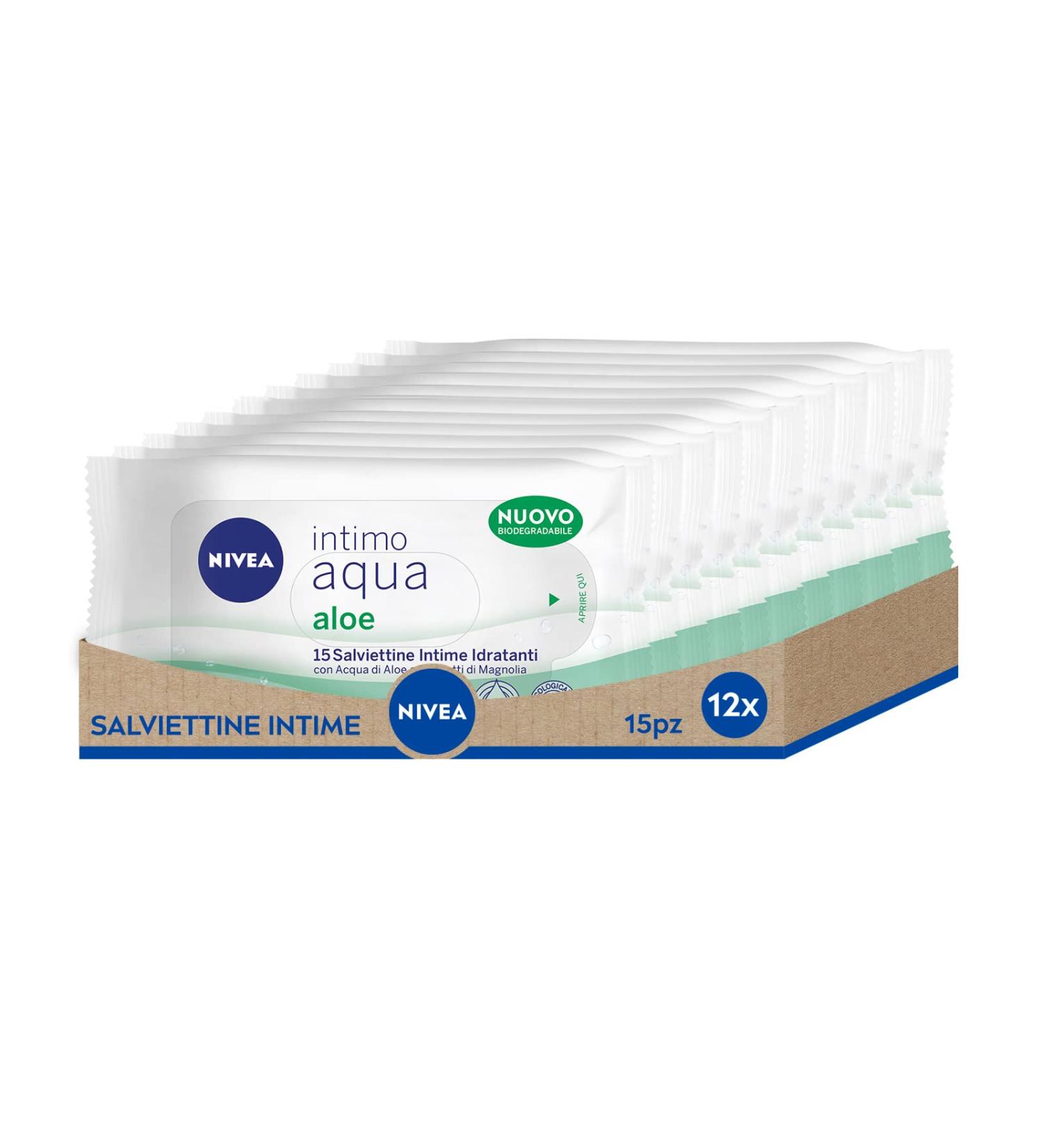 Salviettine Intime Nivea 15pz Aloe - Buy Online on SooperMarket.com