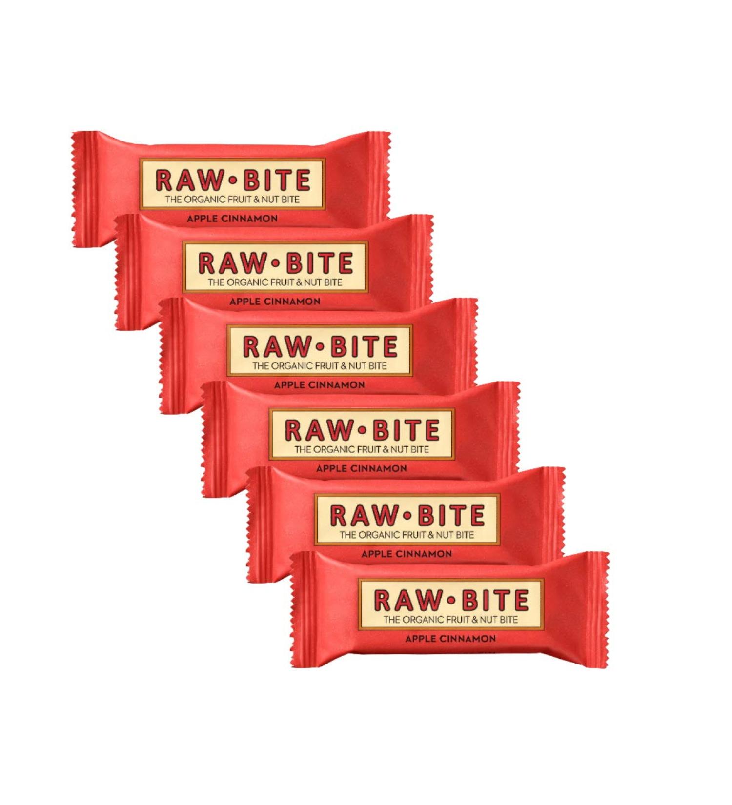 Raw Bite - Apple Cinnamon Bar - Fruit-nut bar with apple and cinnamon size: 6 x 50 g Apple and cinnamon 6 x 50 g