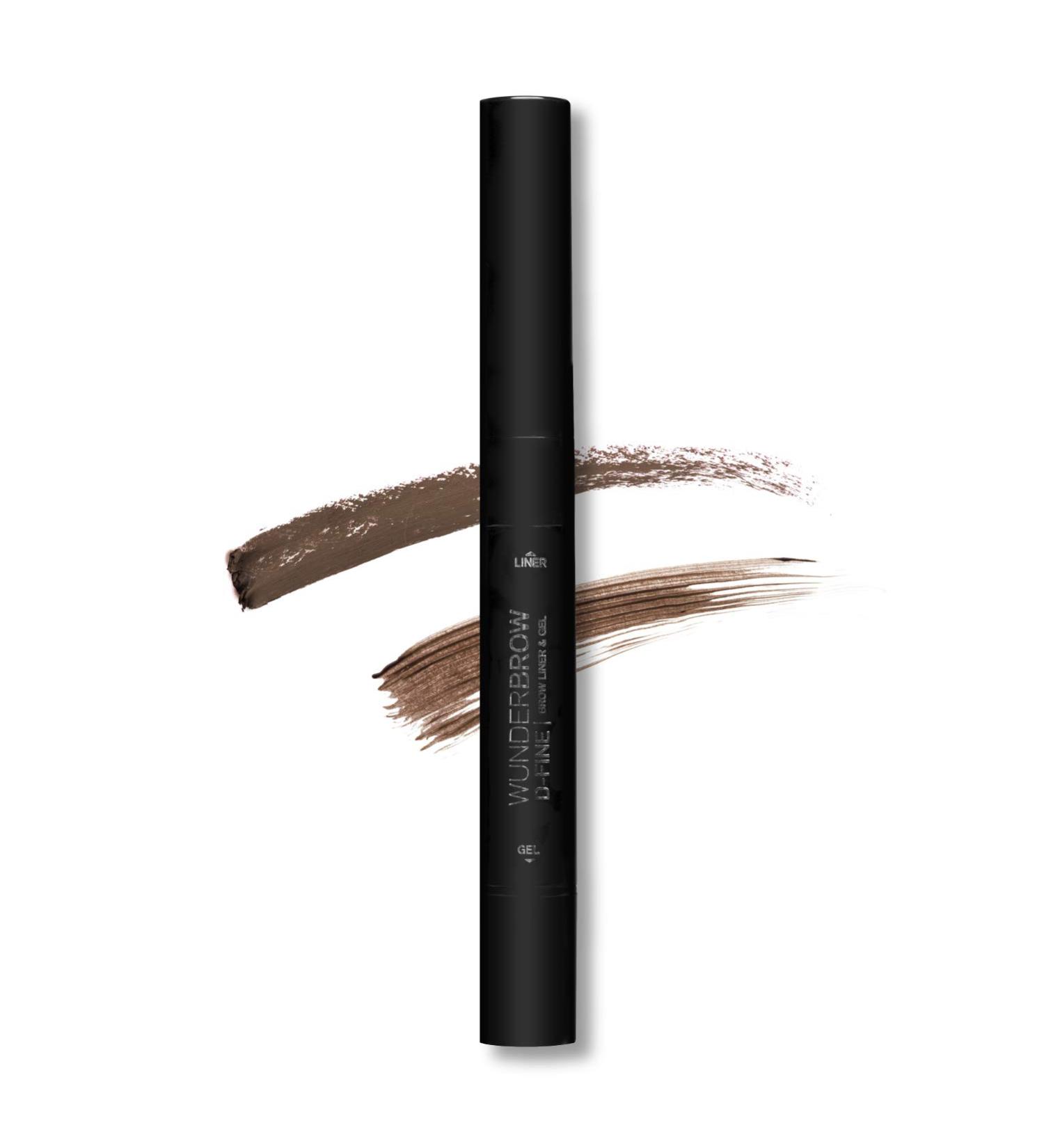 WUNDERBROW D-Fine Brow Pencil & Eyebrow Gel - Brunette (0.007 oz Liner & 0.1 oz Gel) - Buy Online on SooperMarket.com