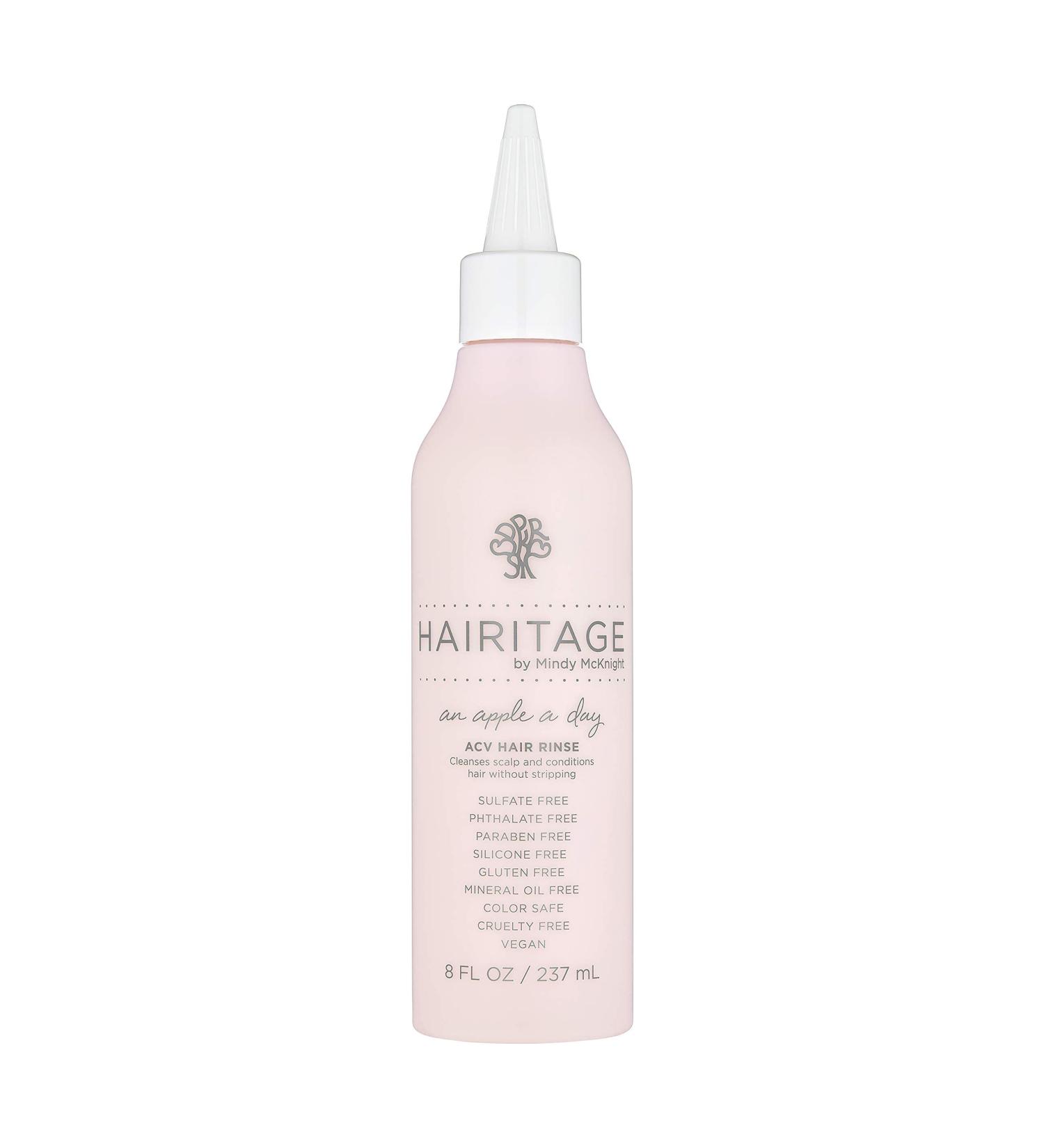 Hairitage An Apple A Day Apple Cider Vinegar Hair Rinse, 8 fl oz (Pack of 2)
