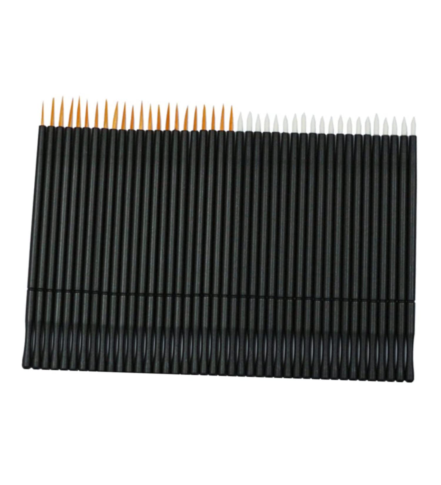FOYTOKI 100pcs Eyeliner Eyeshadow Liner Brush Makeup Lip Gloss White Eye Liner Makeupset Eye Gel 15cmX10cm Orange - Buy Online on SooperMarket.com